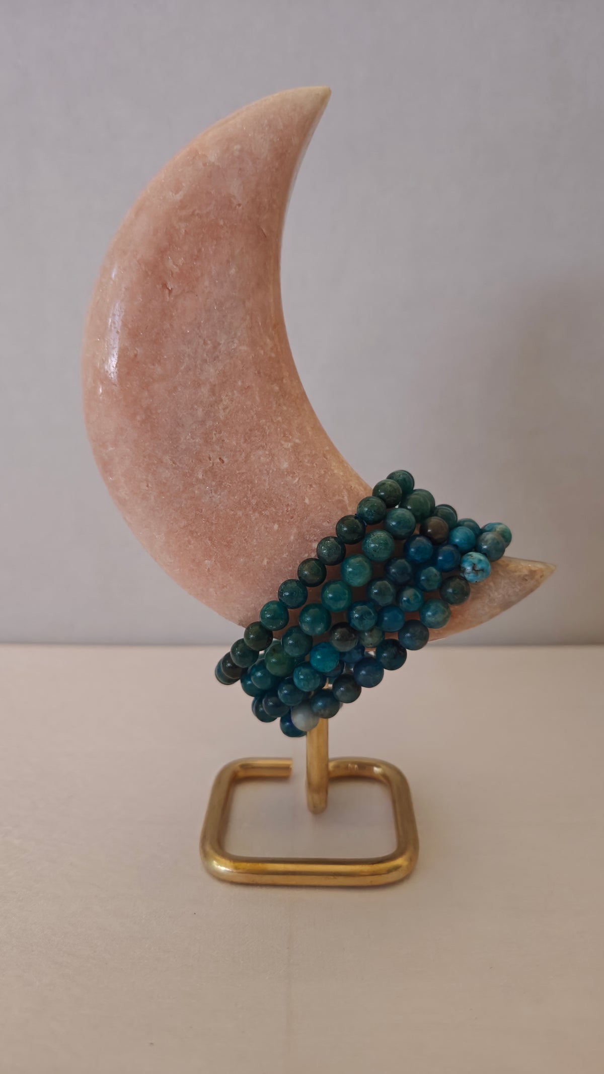 Pulsera Apatita Azul "8mm Beads"