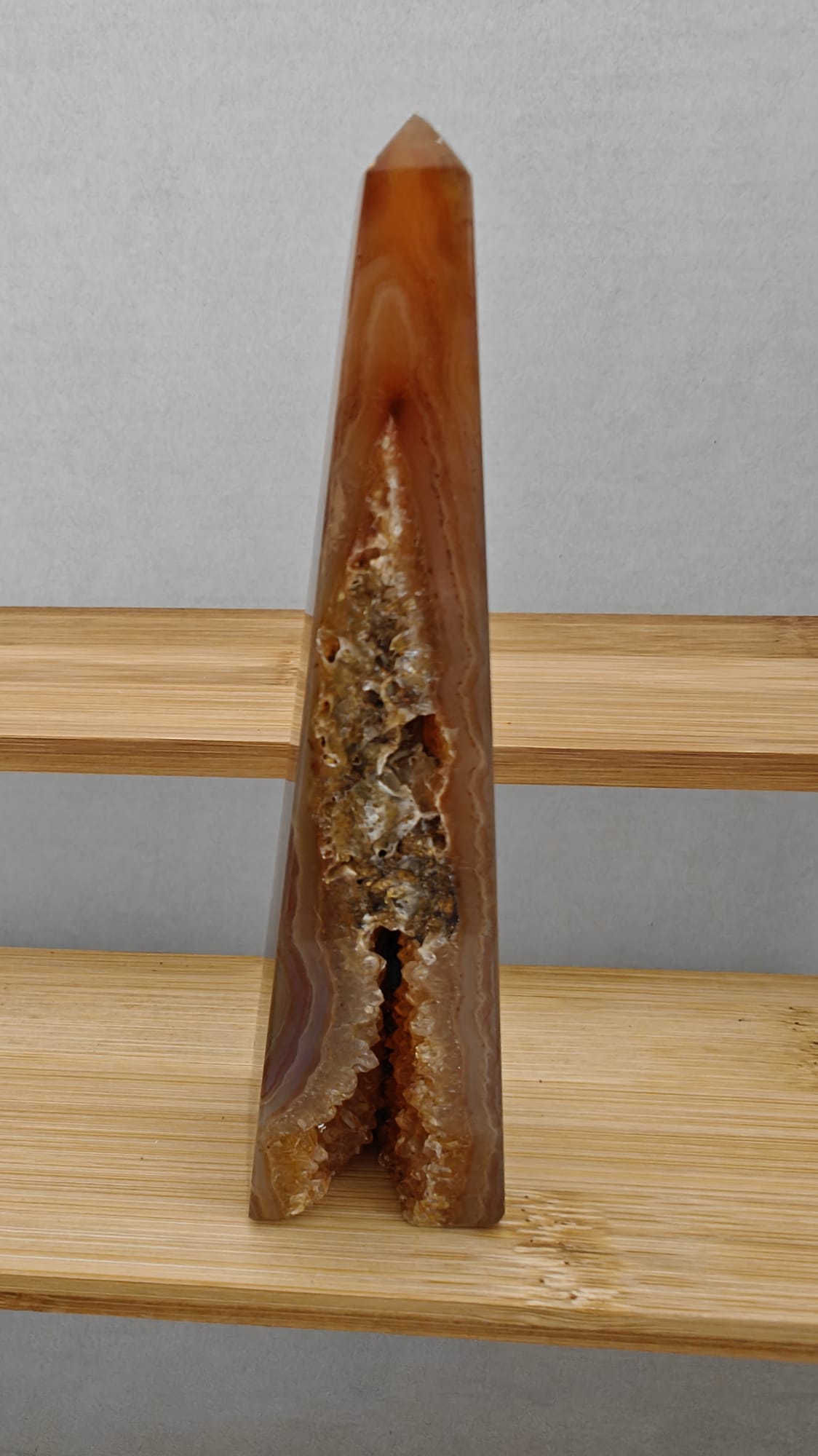 Obelisco Agata con Druza