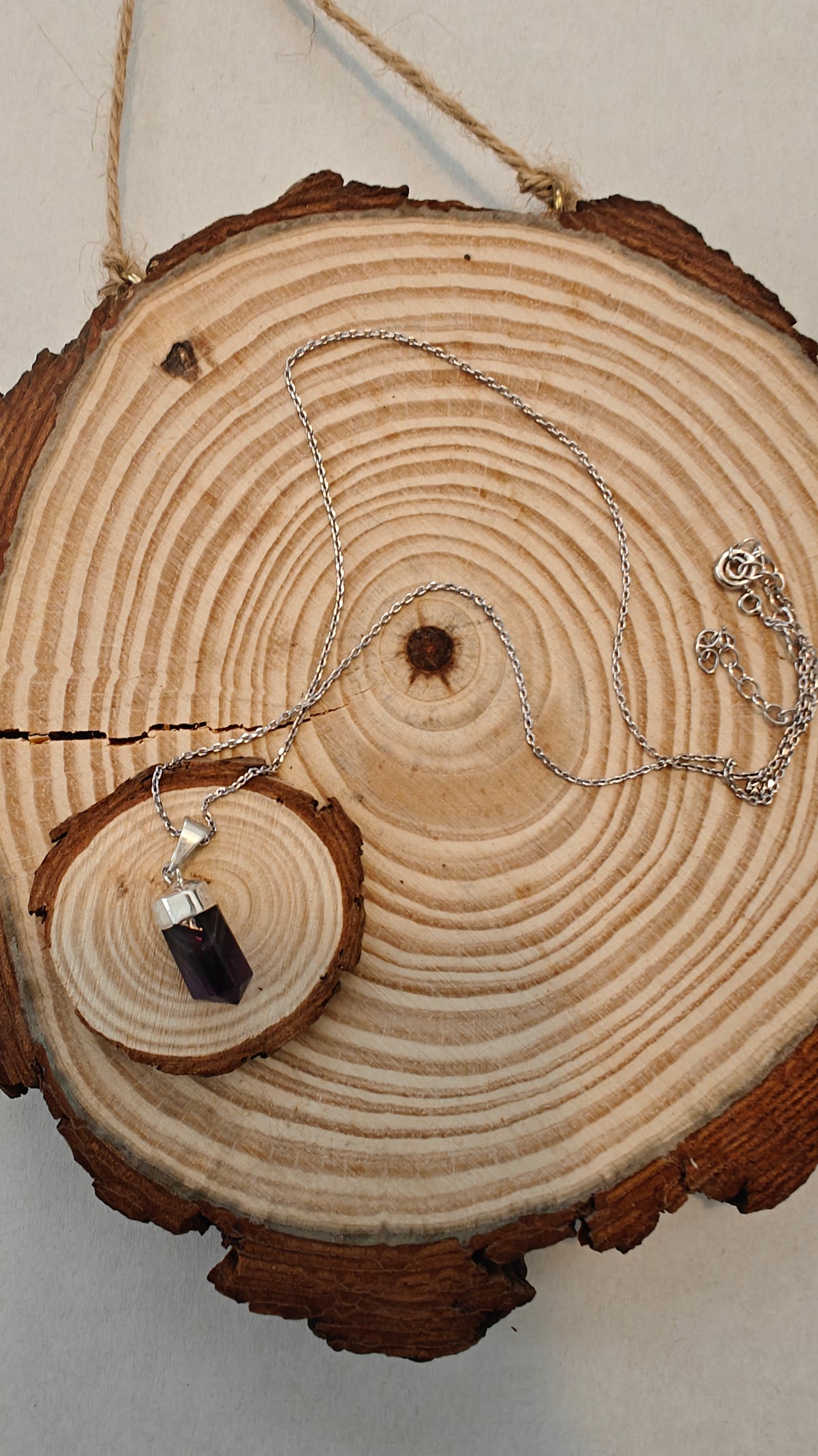 Collar Amatista "Silver Plated"