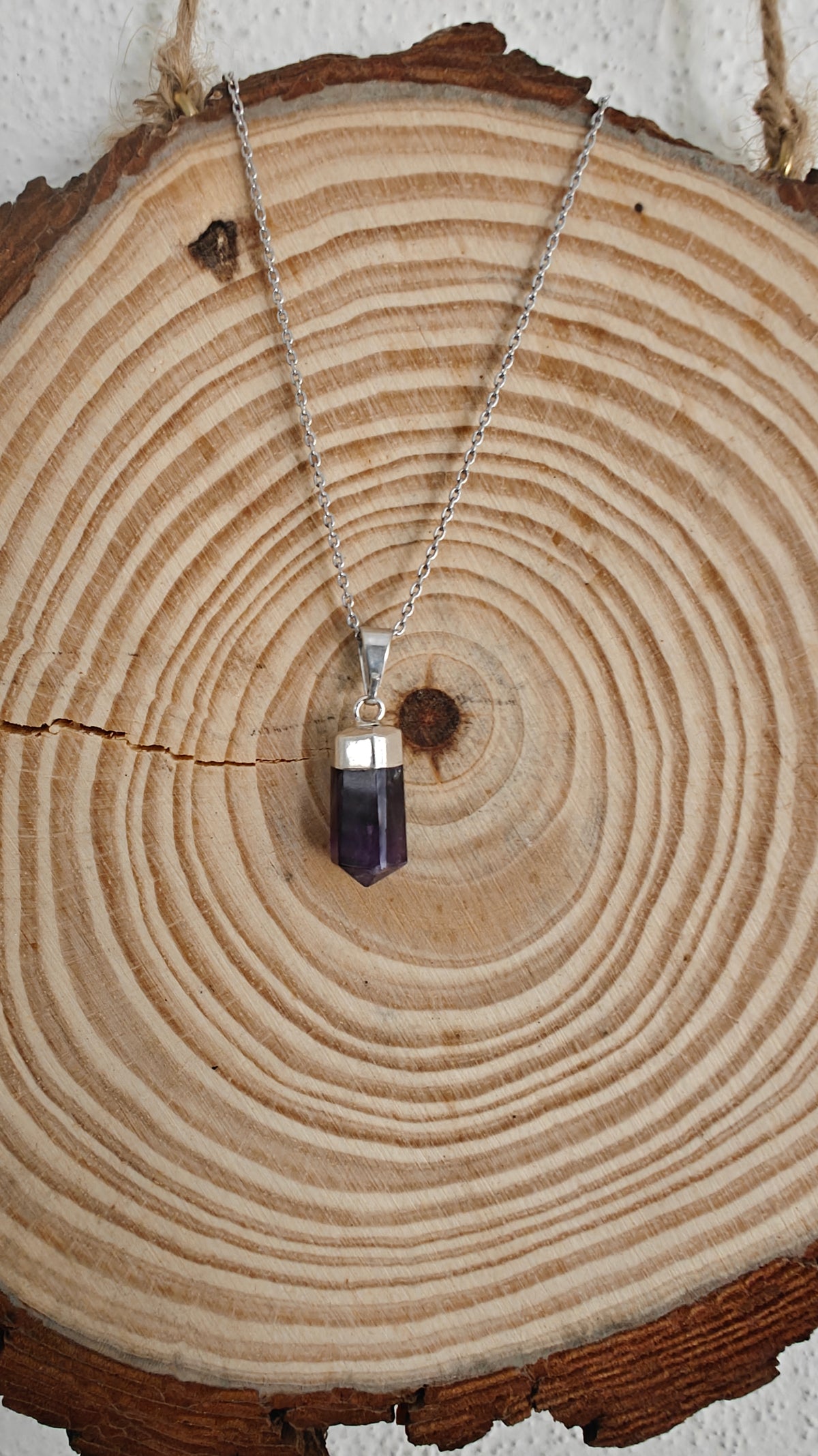 Collar Amatista "Silver Plated"