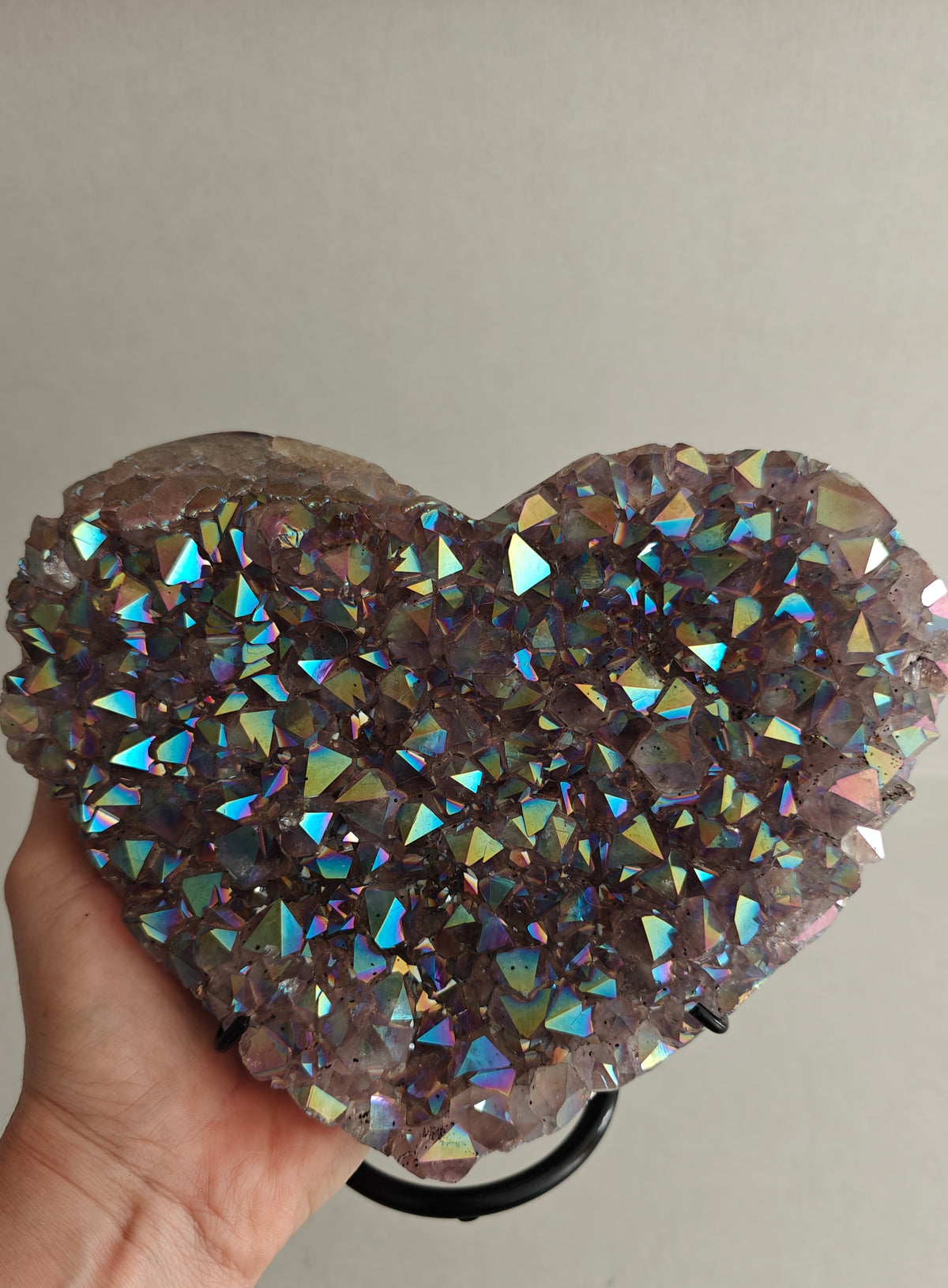 Corazón Amatista Aura