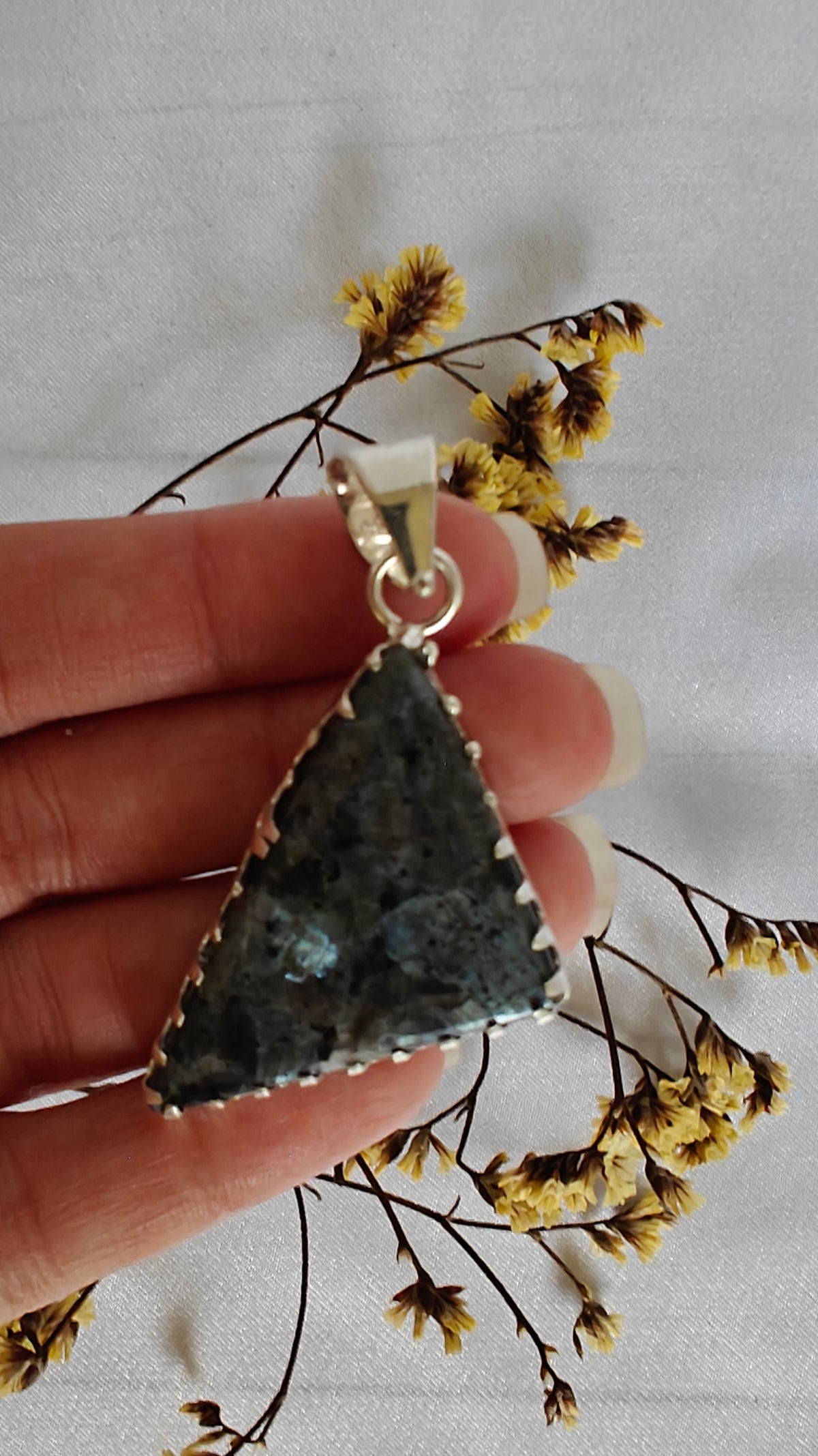 Pendant Larvikita Plata 925