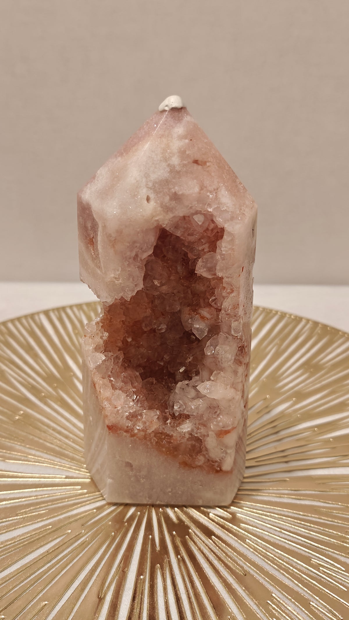 Torre Amatista Rosada Druzy