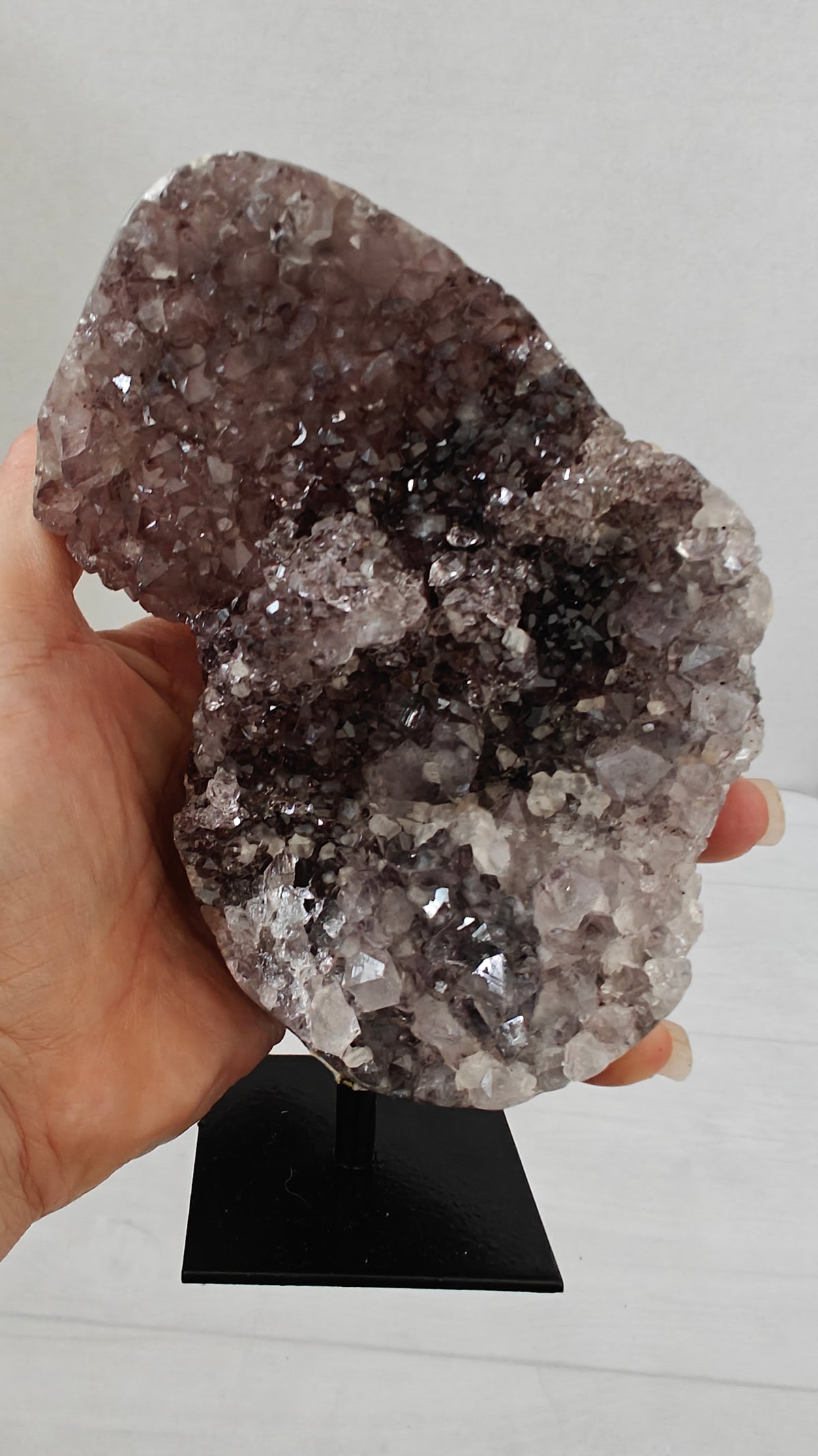 Cluster Amatista con Agata