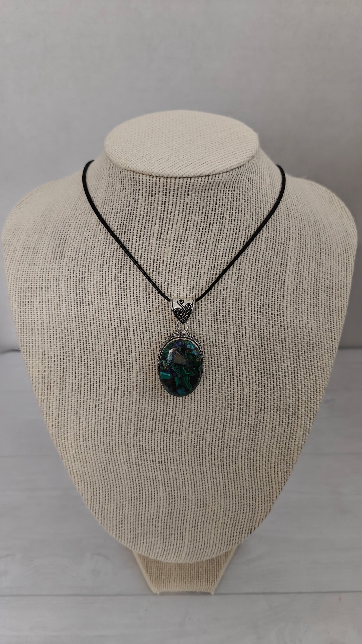 Pendant  Azurita y Malaquita Plata 925