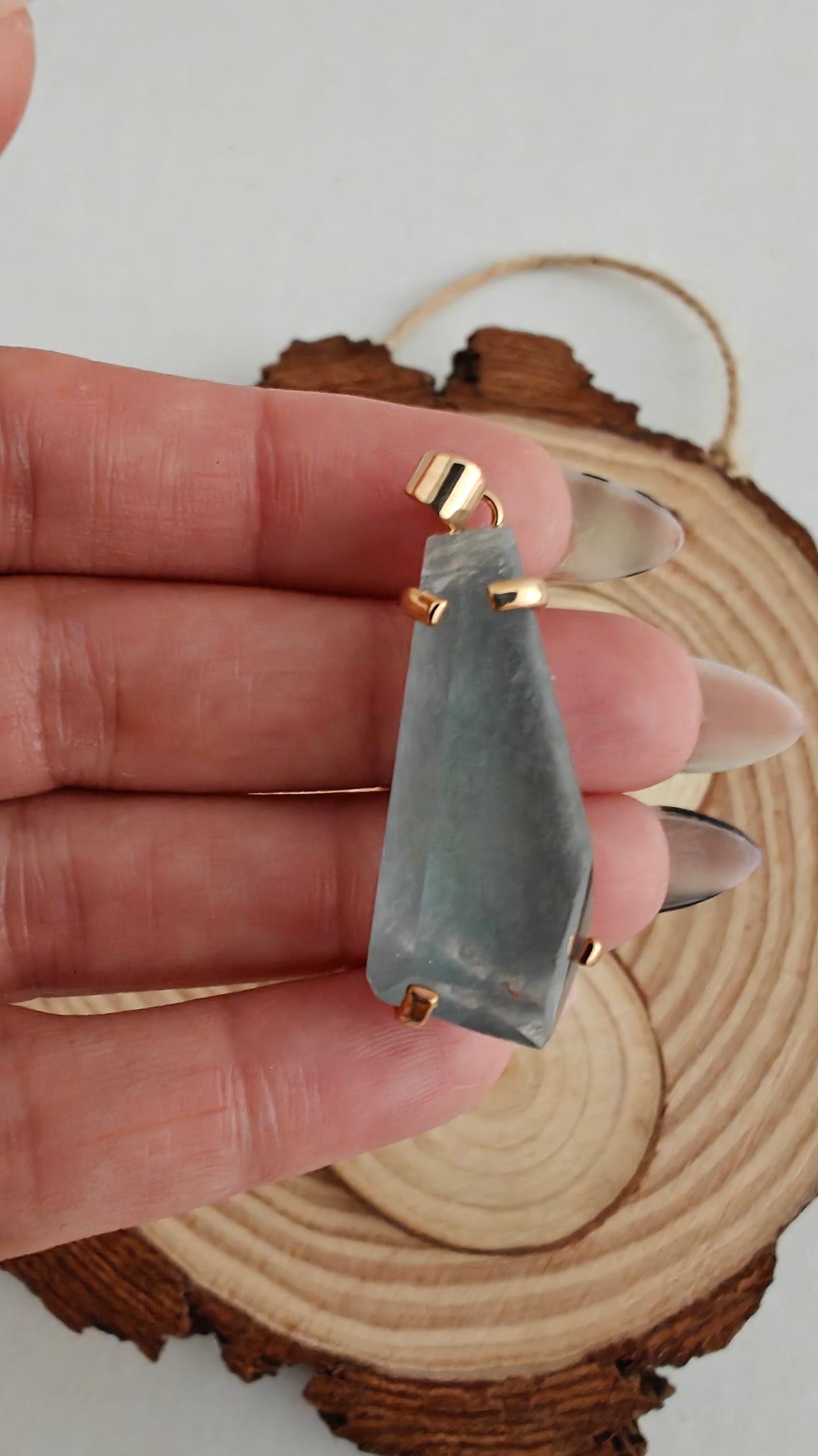 Pendant Blue Tara Facetado