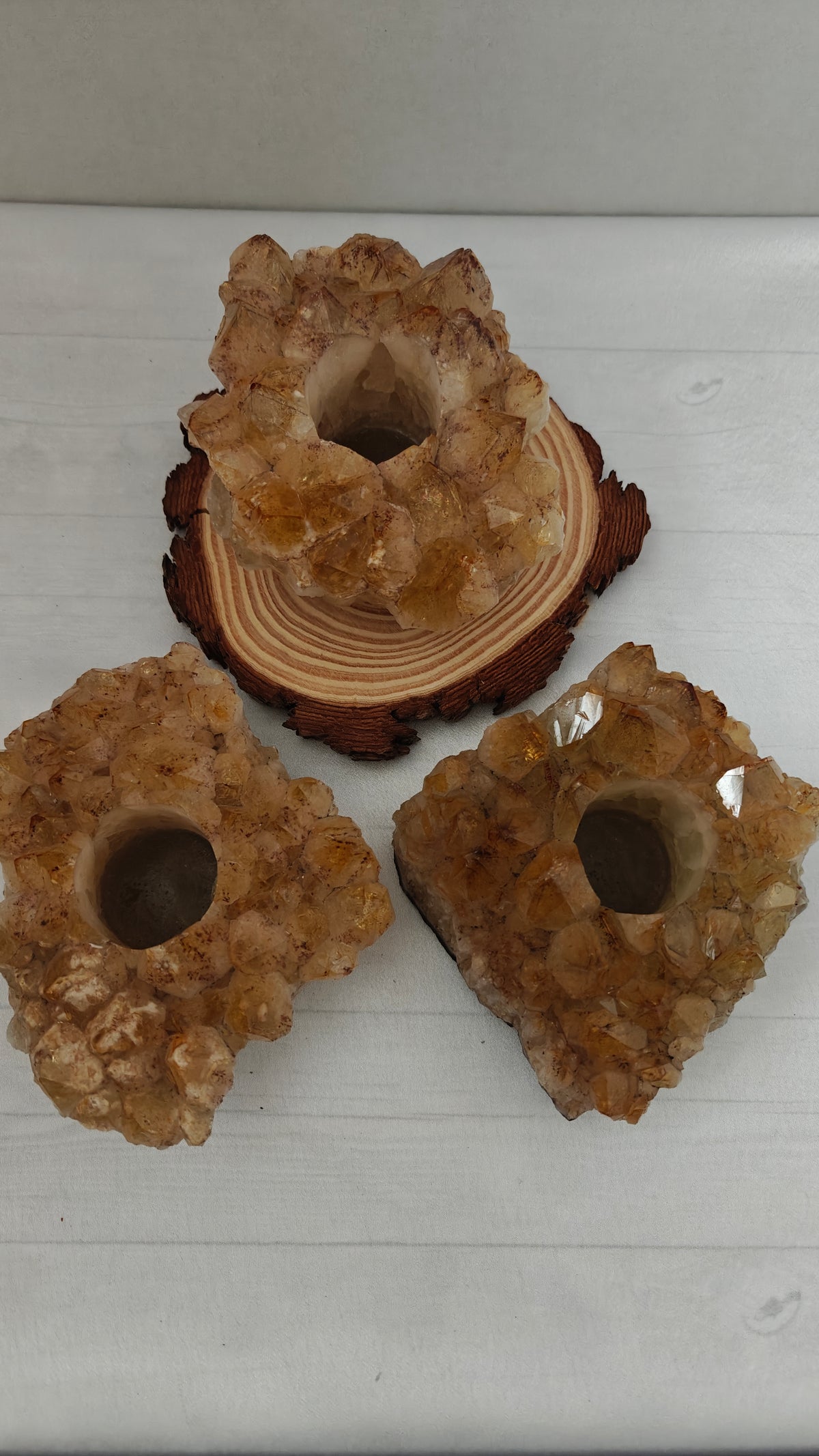 Candelabros de Amatista Citrino