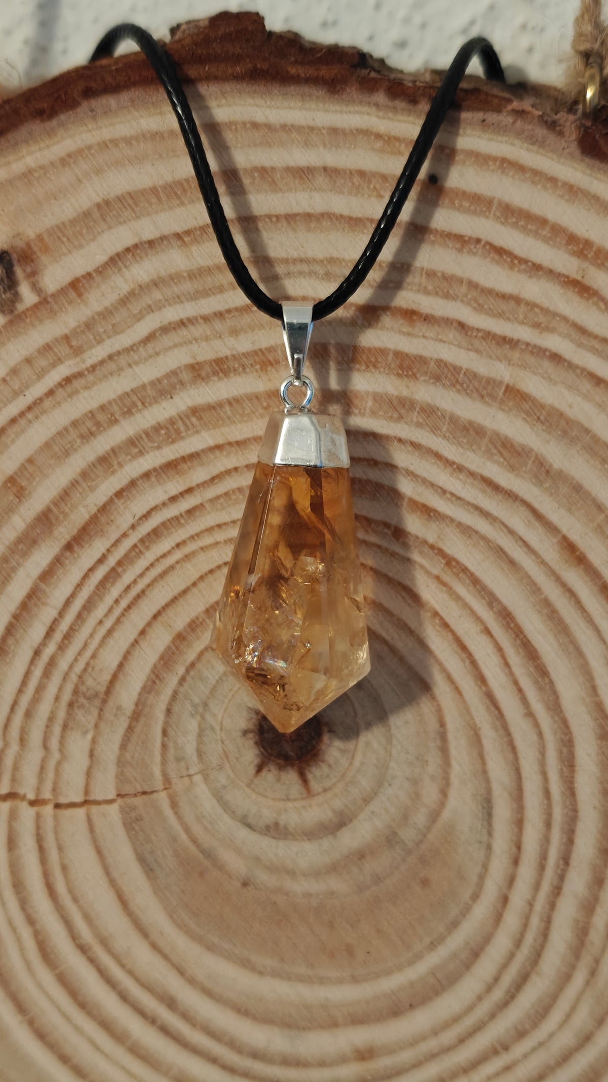 Pendant Lágrima "Tear Drop" Citrino