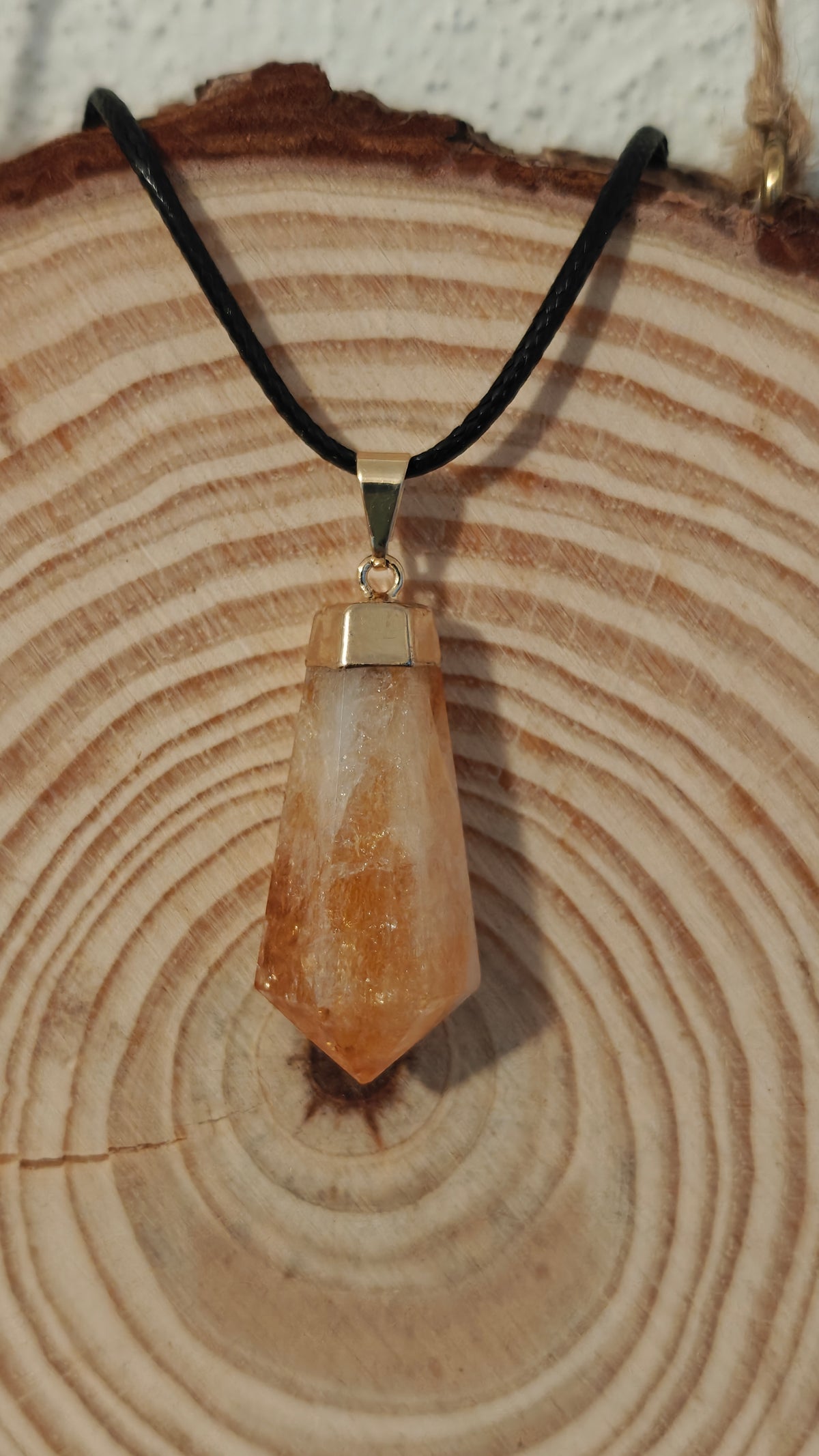 Pendant Lágrima "Tear Drop" Citrino