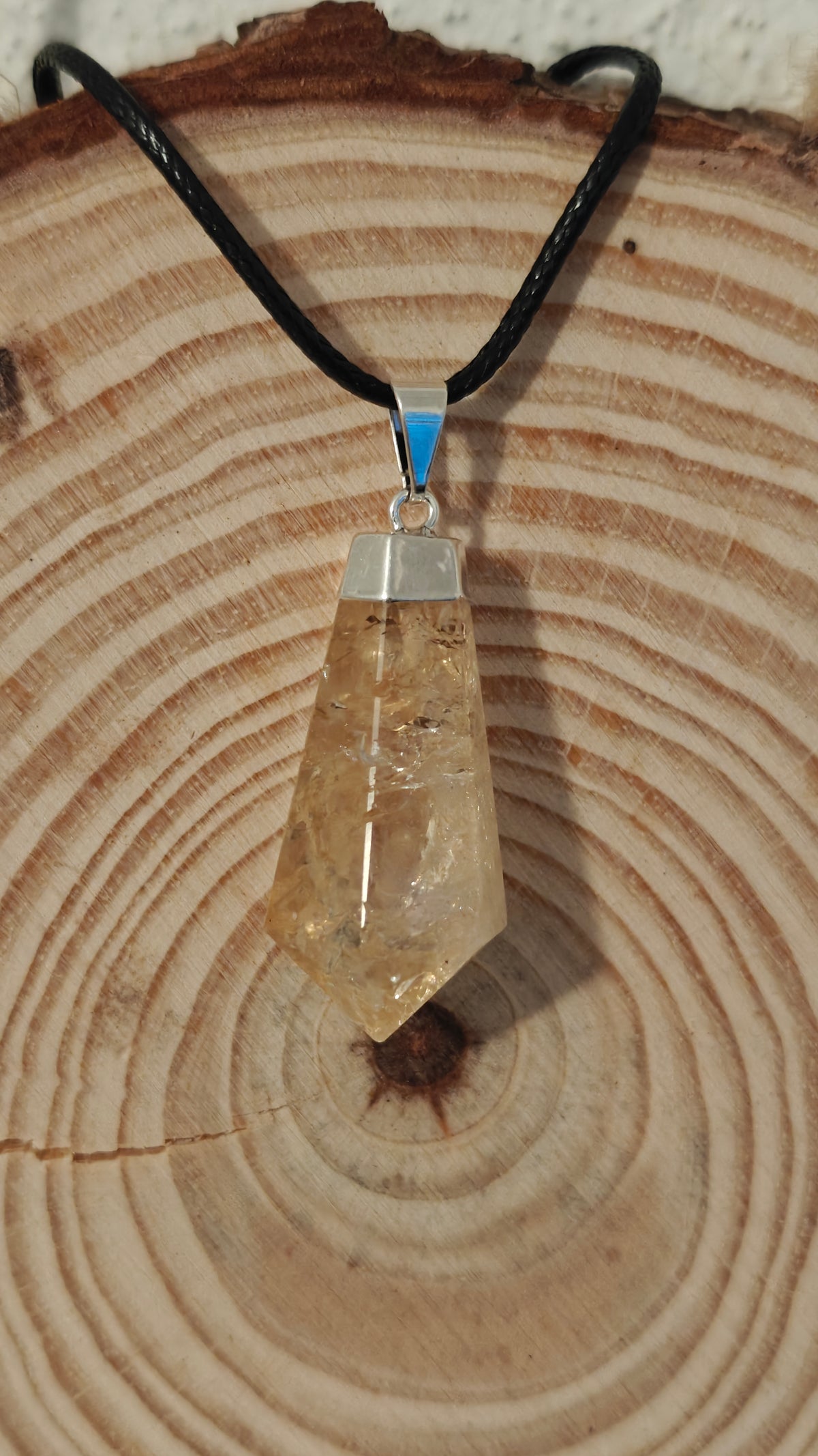 Pendant Lágrima "Tear Drop" Citrino