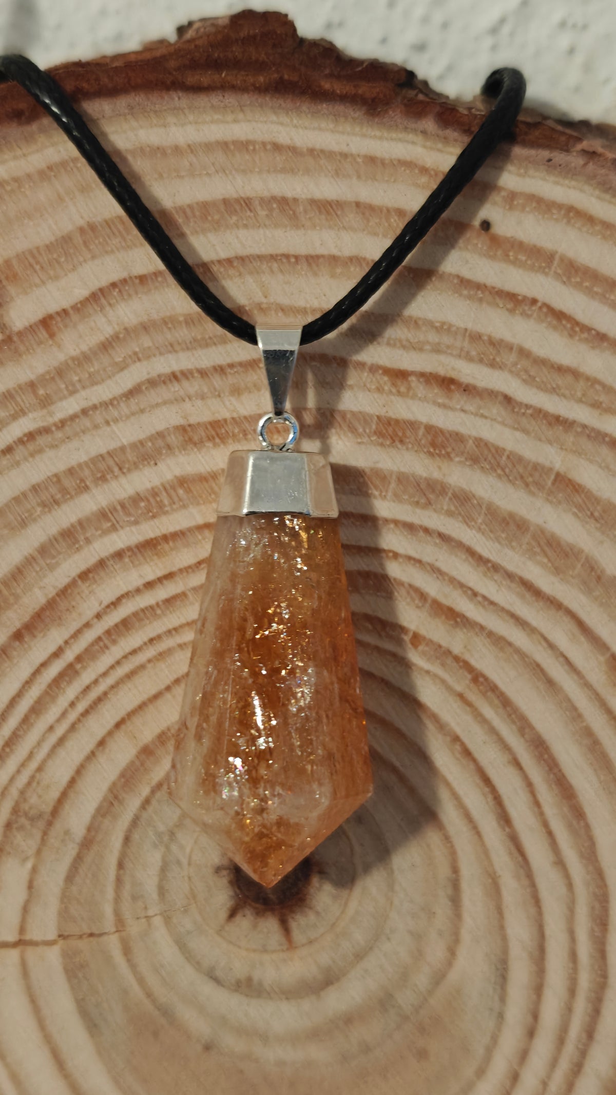 Pendant Lágrima "Tear Drop" Citrino