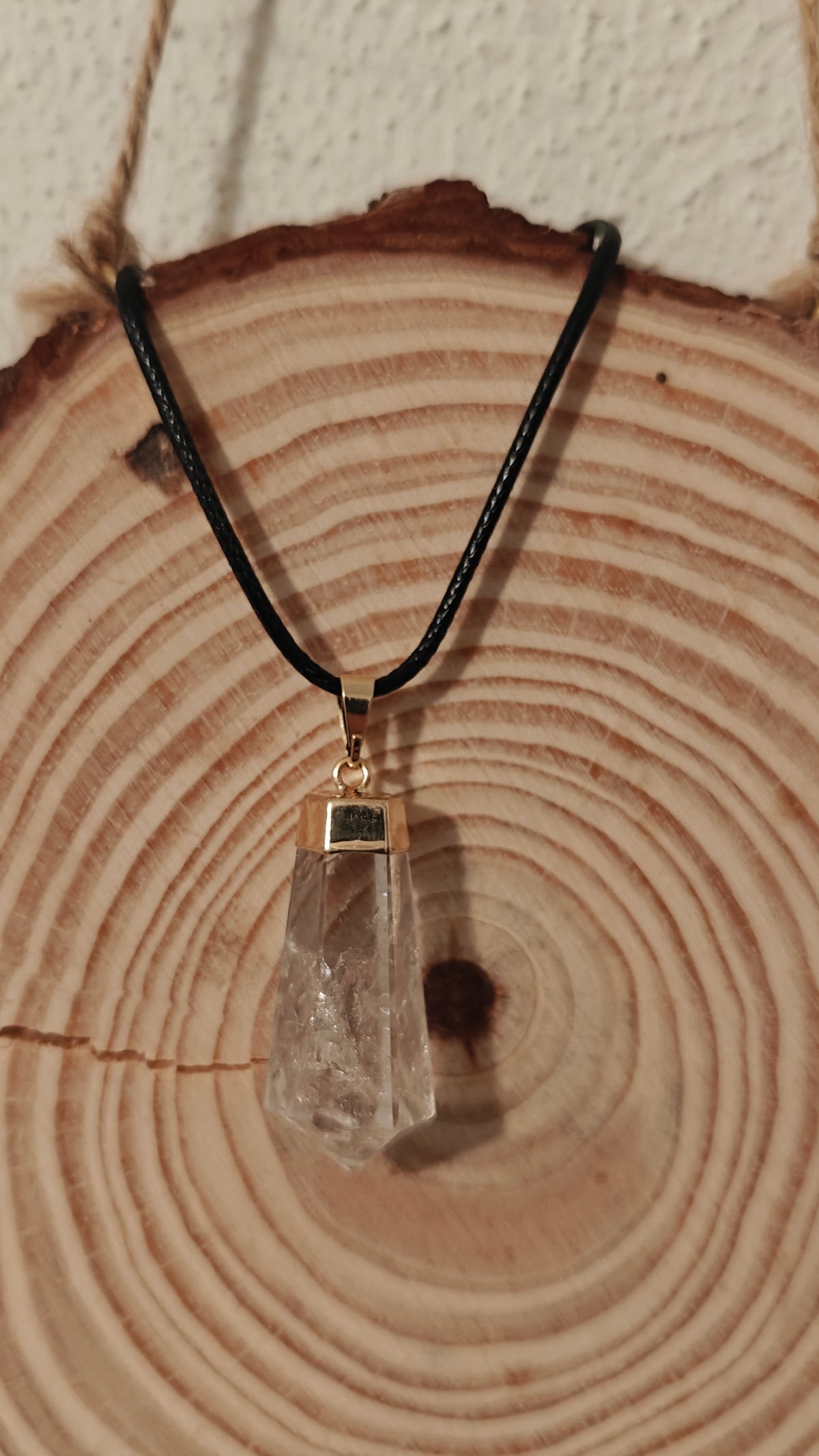 Pendant Lágrima "Tear Drop" Cuarzo Claro "Clear Quartz"