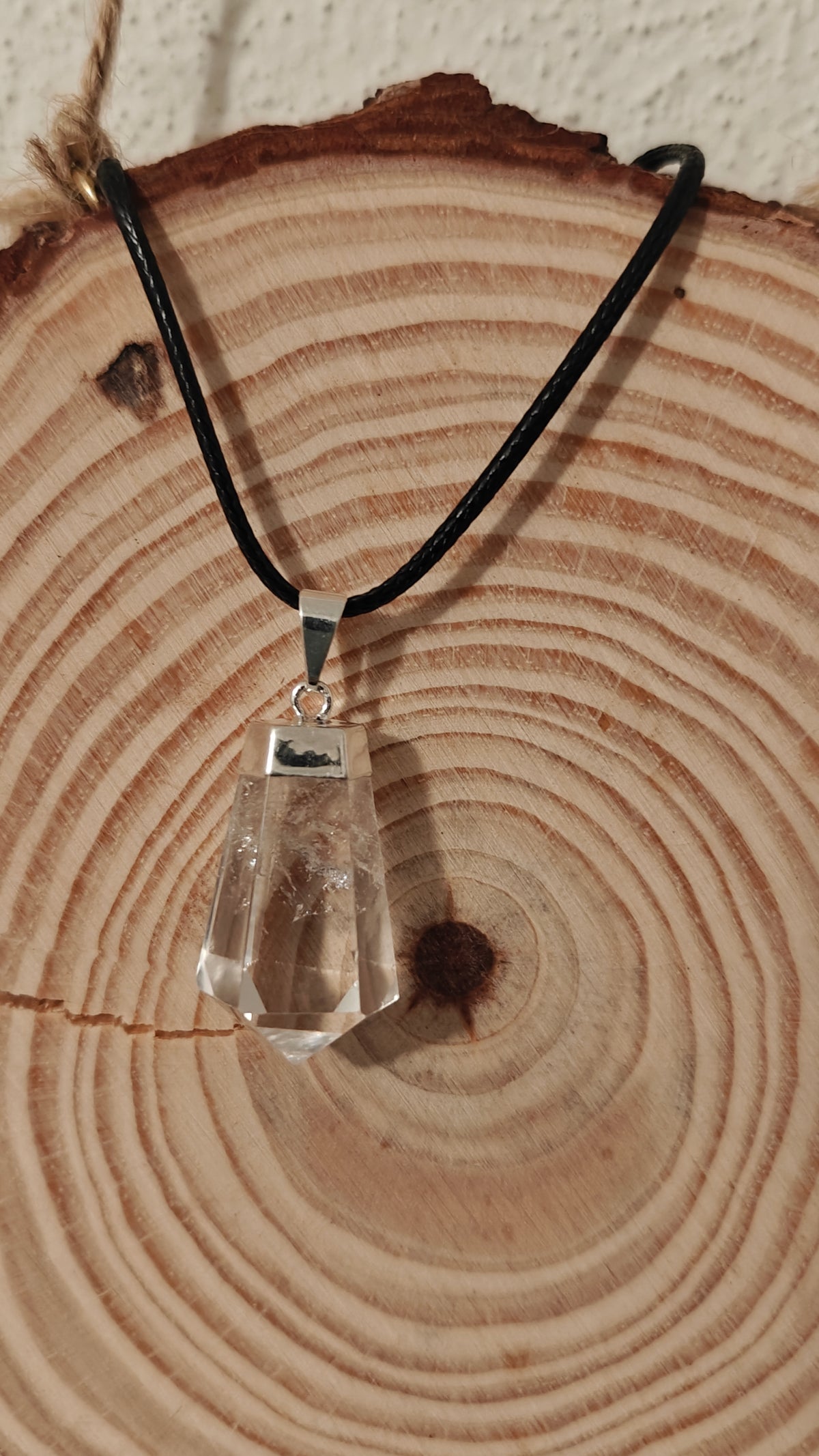 Pendant Lágrima "Tear Drop" Cuarzo Claro "Clear Quartz"