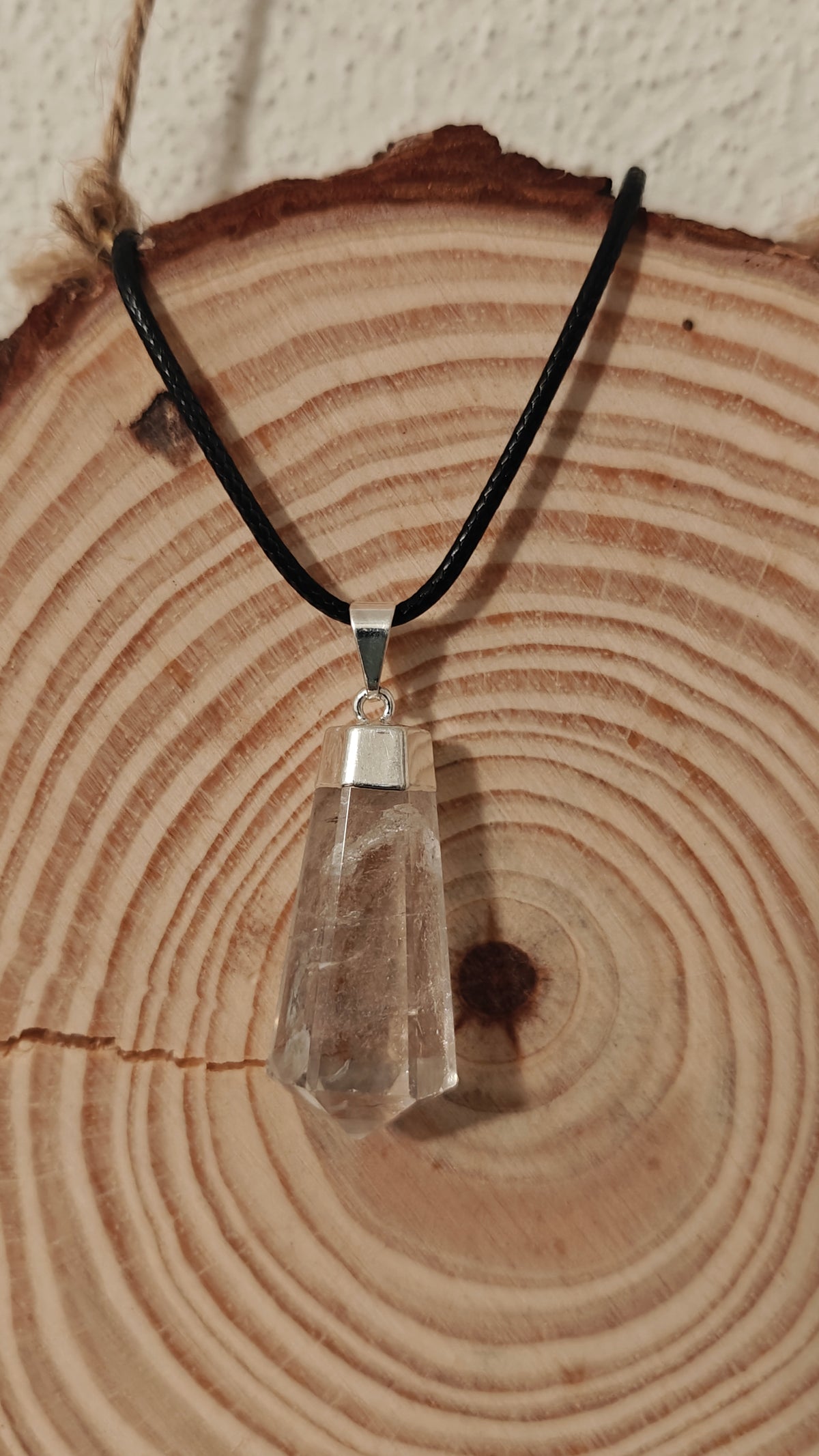 Pendant Lágrima "Tear Drop" Cuarzo Claro "Clear Quartz"