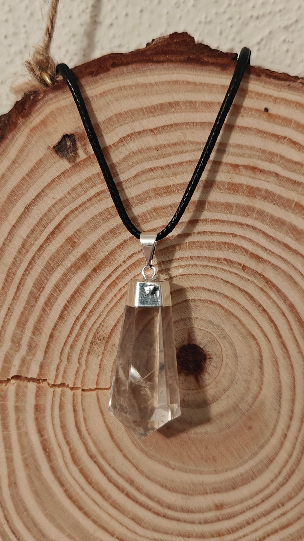 Pendant Lágrima "Tear Drop" Cuarzo Claro "Clear Quartz"