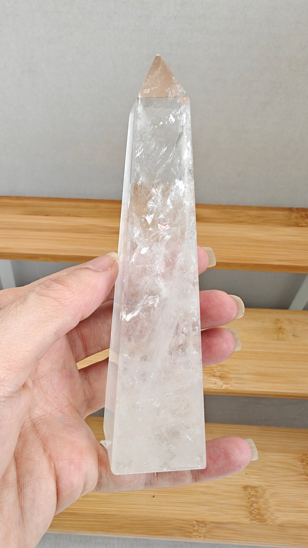 Obelisco de Cuarzo Transparente (Clear Quartz)