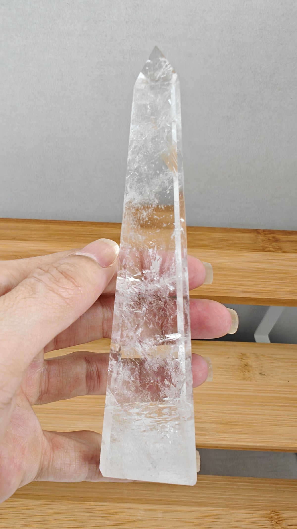 Obelisco de Cuarzo Transparente (Clear Quartz)