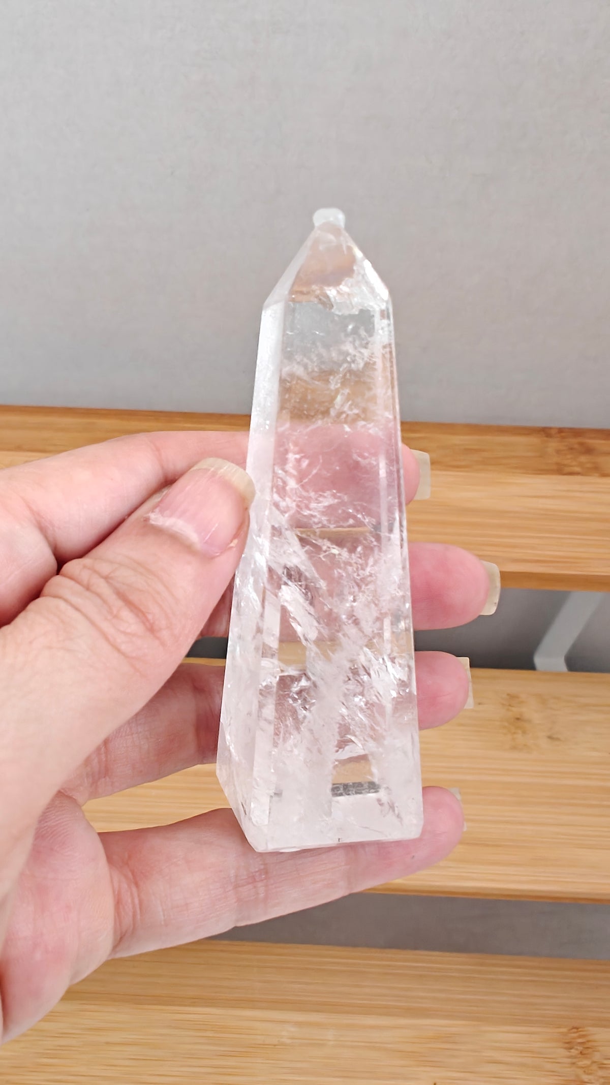 Obelisco de Cuarzo Transparente (Clear Quartz)