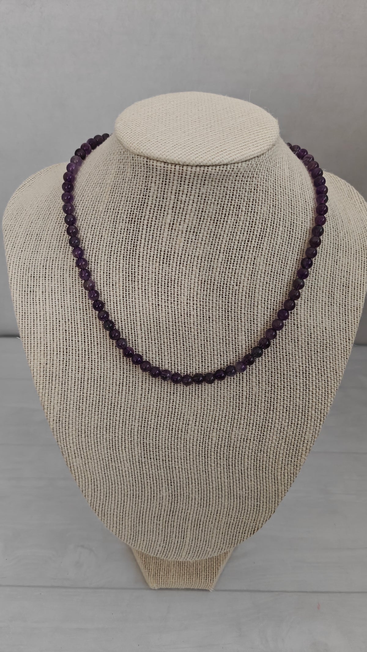 Collar Amatista "Beads 6 mm"