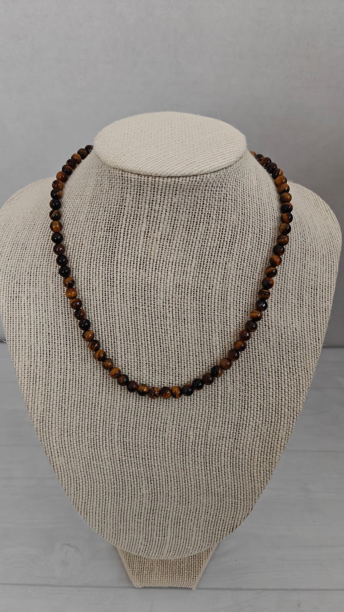 Collar Ojo de Tigre "Beads 6 mm"