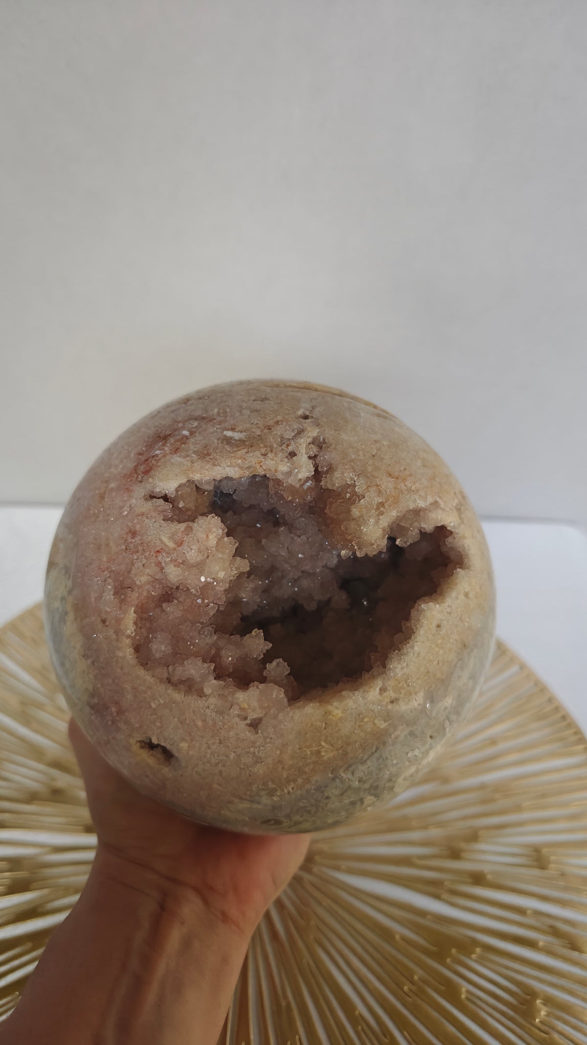 Esfera Amatista Rosada Druzy XXL