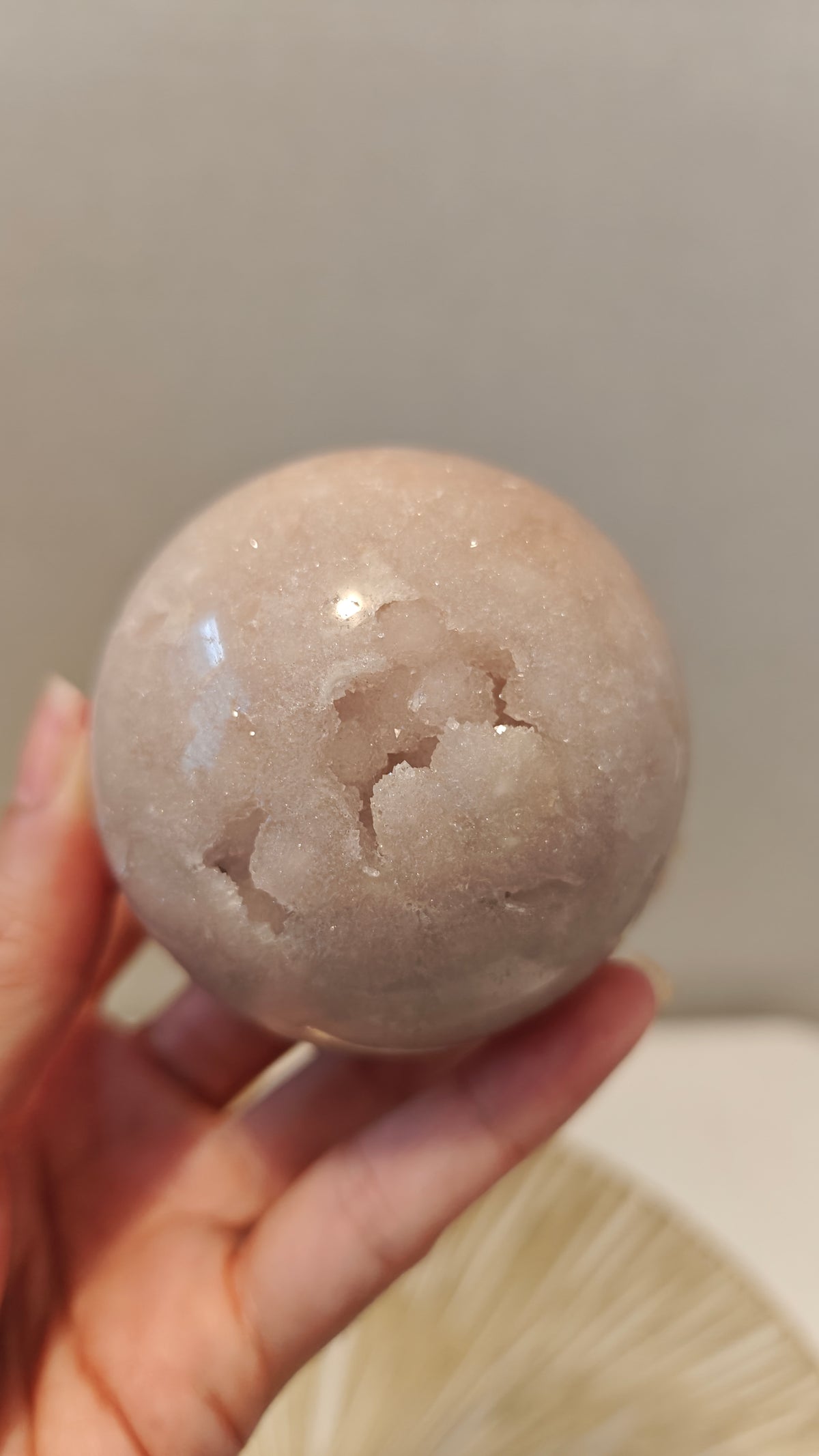 Esfera Amatista Rosada Mediana