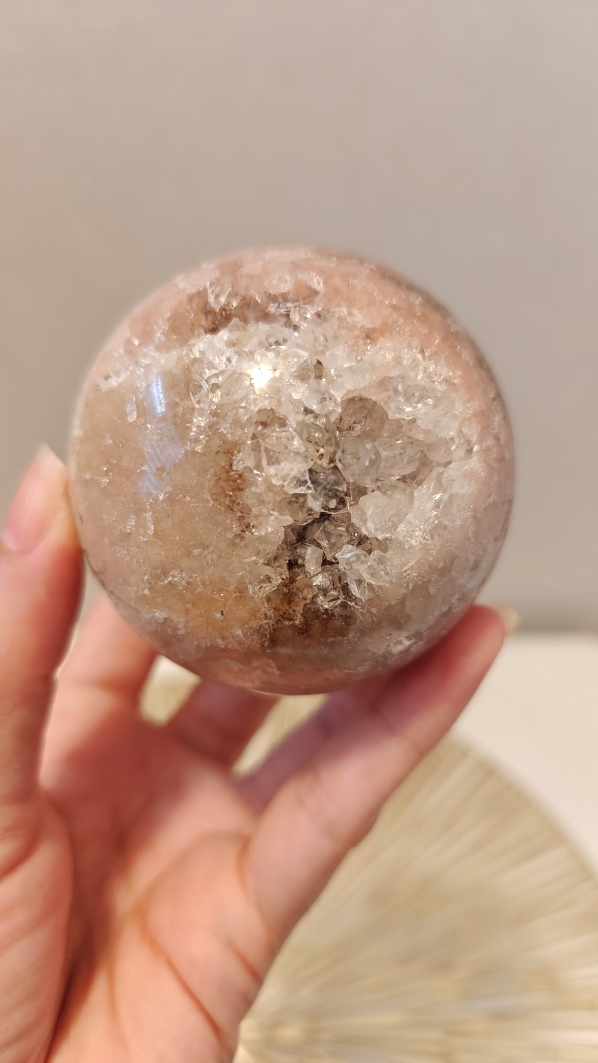 Esfera Amatista Rosada Mediana