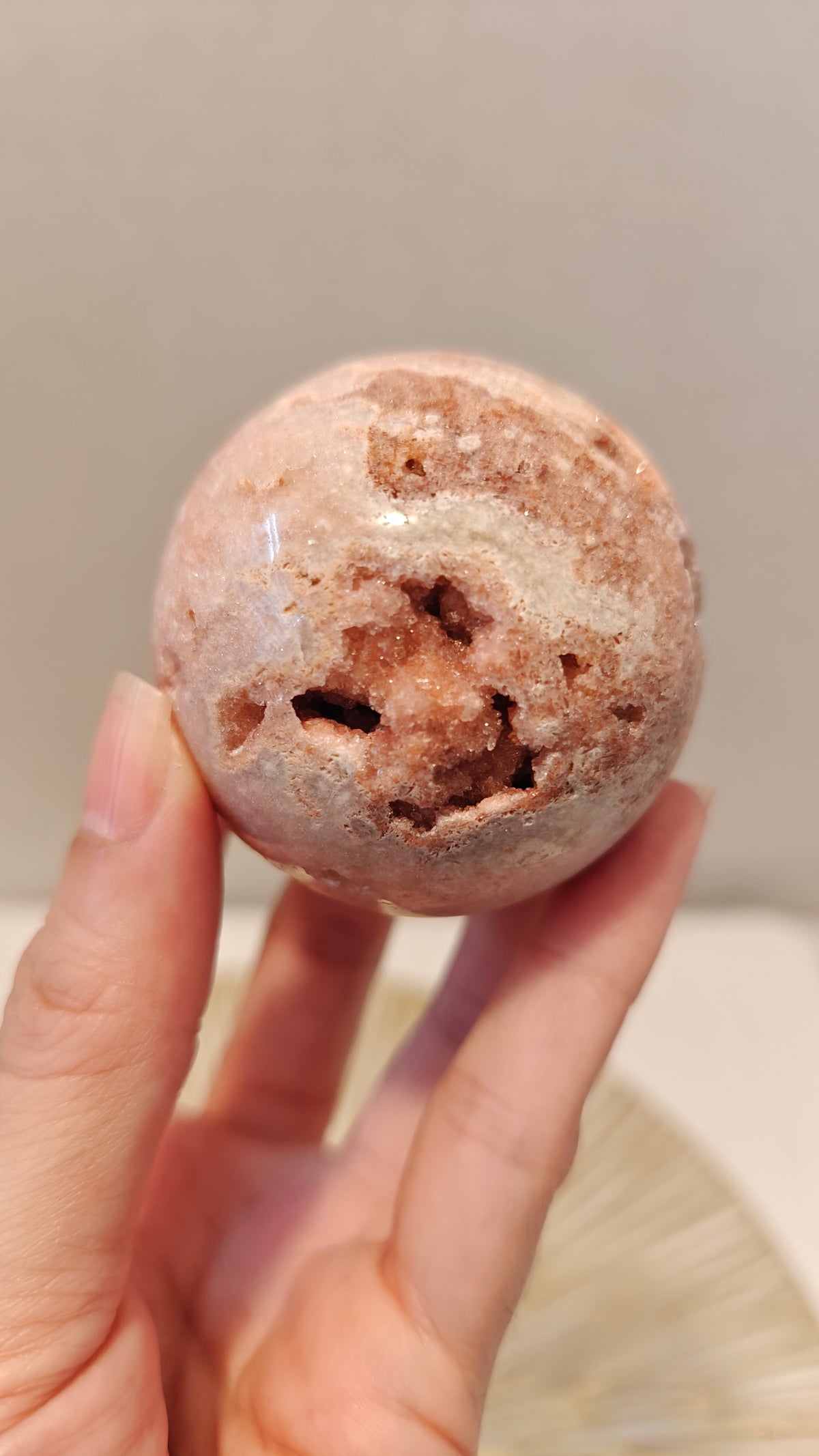 Esfera Amatista Rosada Pequeña