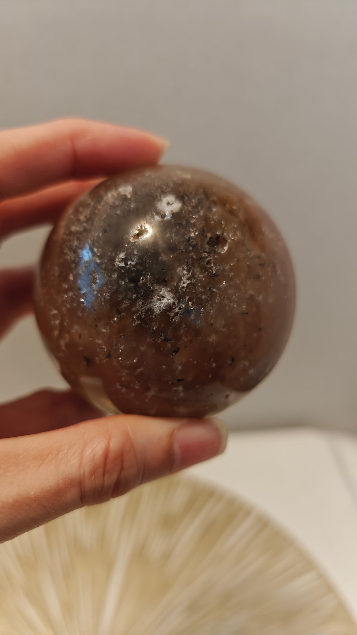Esfera Amatista Rosada Mediana