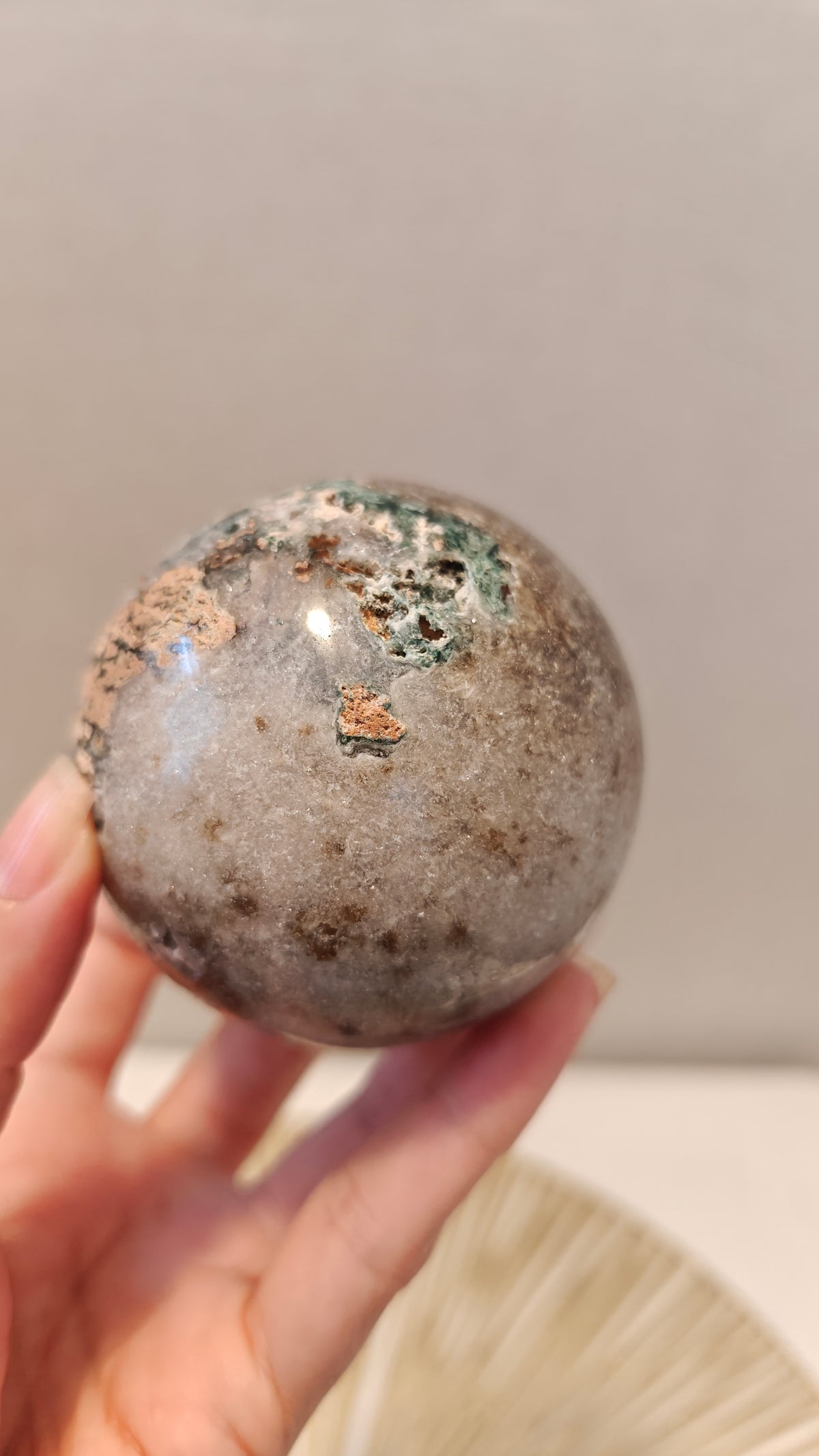 Esfera Amatista Rosada Mediana