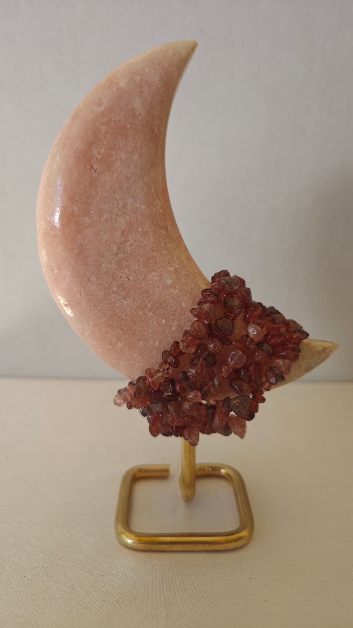 Pulsera Cuarzo Fresa "Strawberry Quartz Chips"