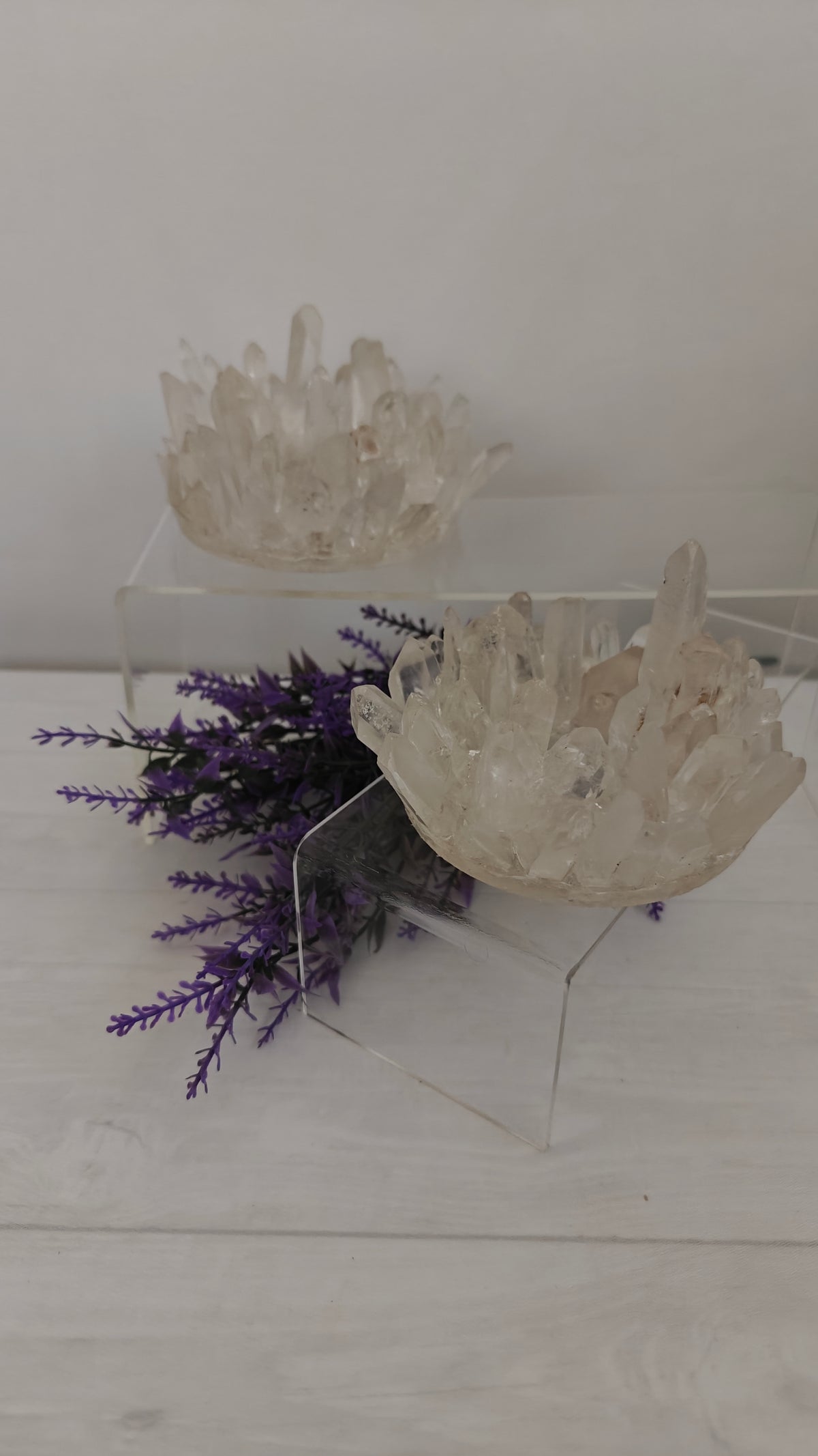 Candelabros de Cuarzo Lemuriano