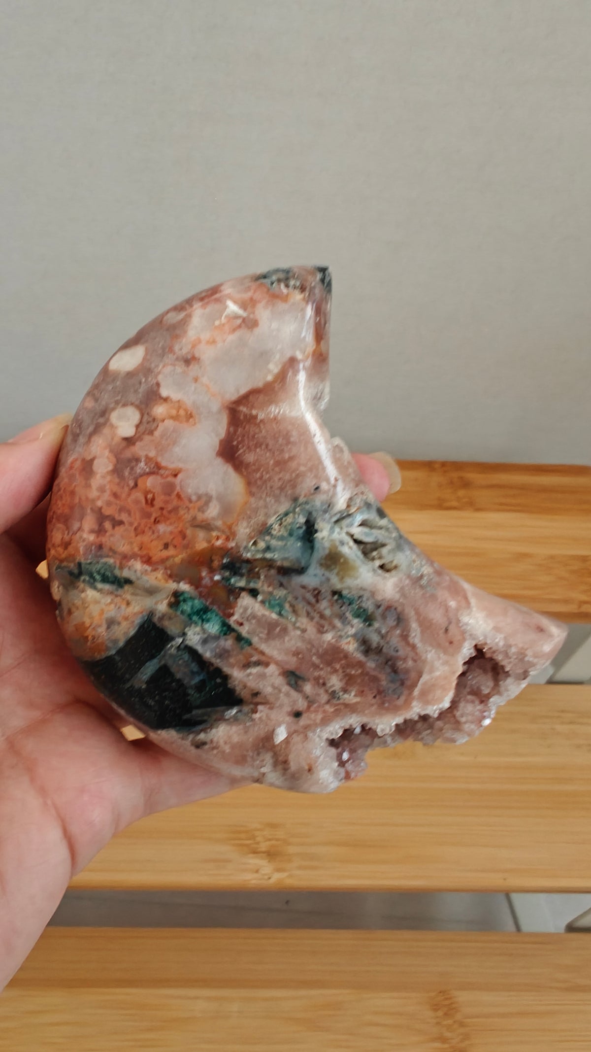 Lunas de Amatista Rosada