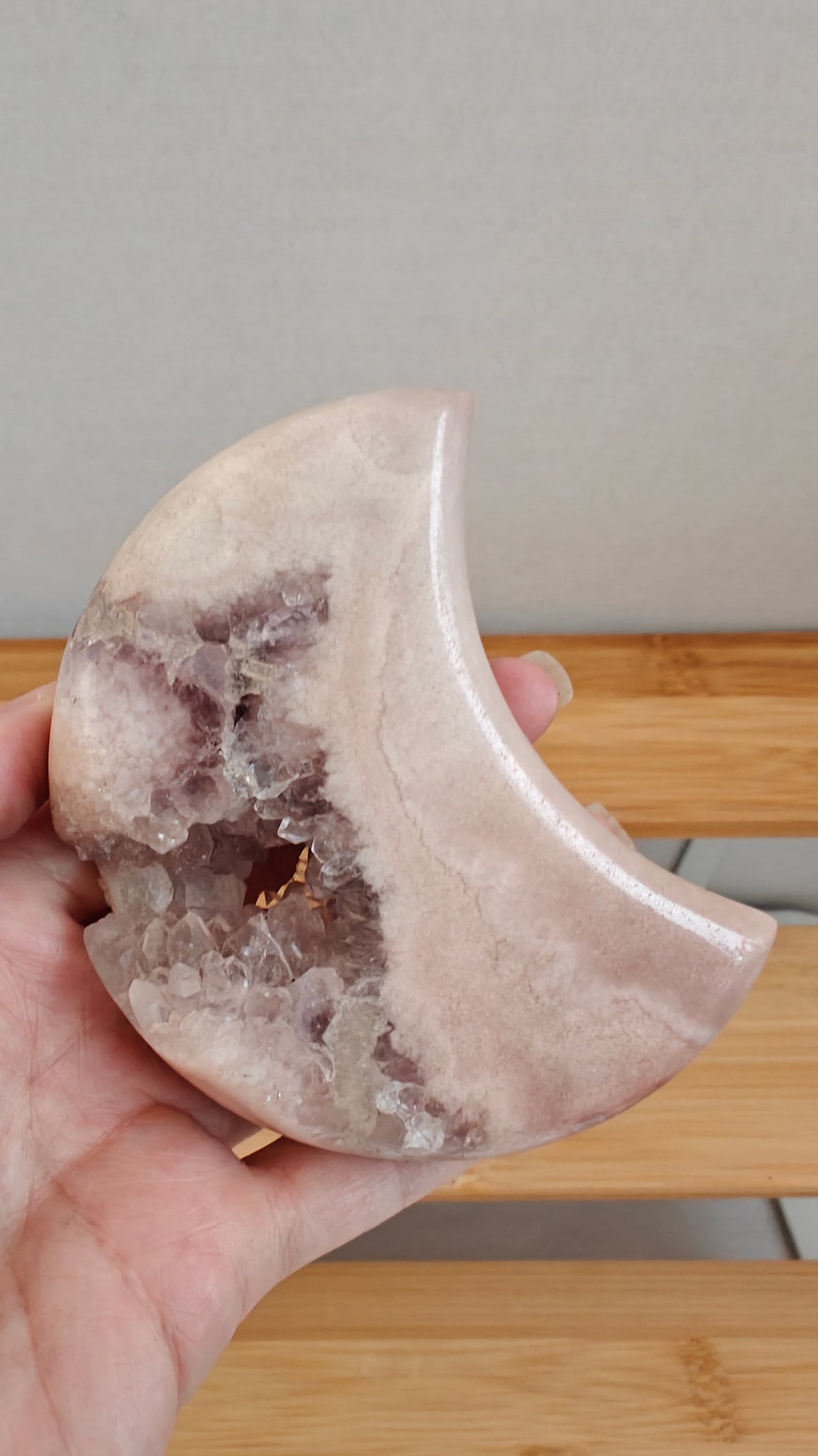 Lunas de Amatista Rosada