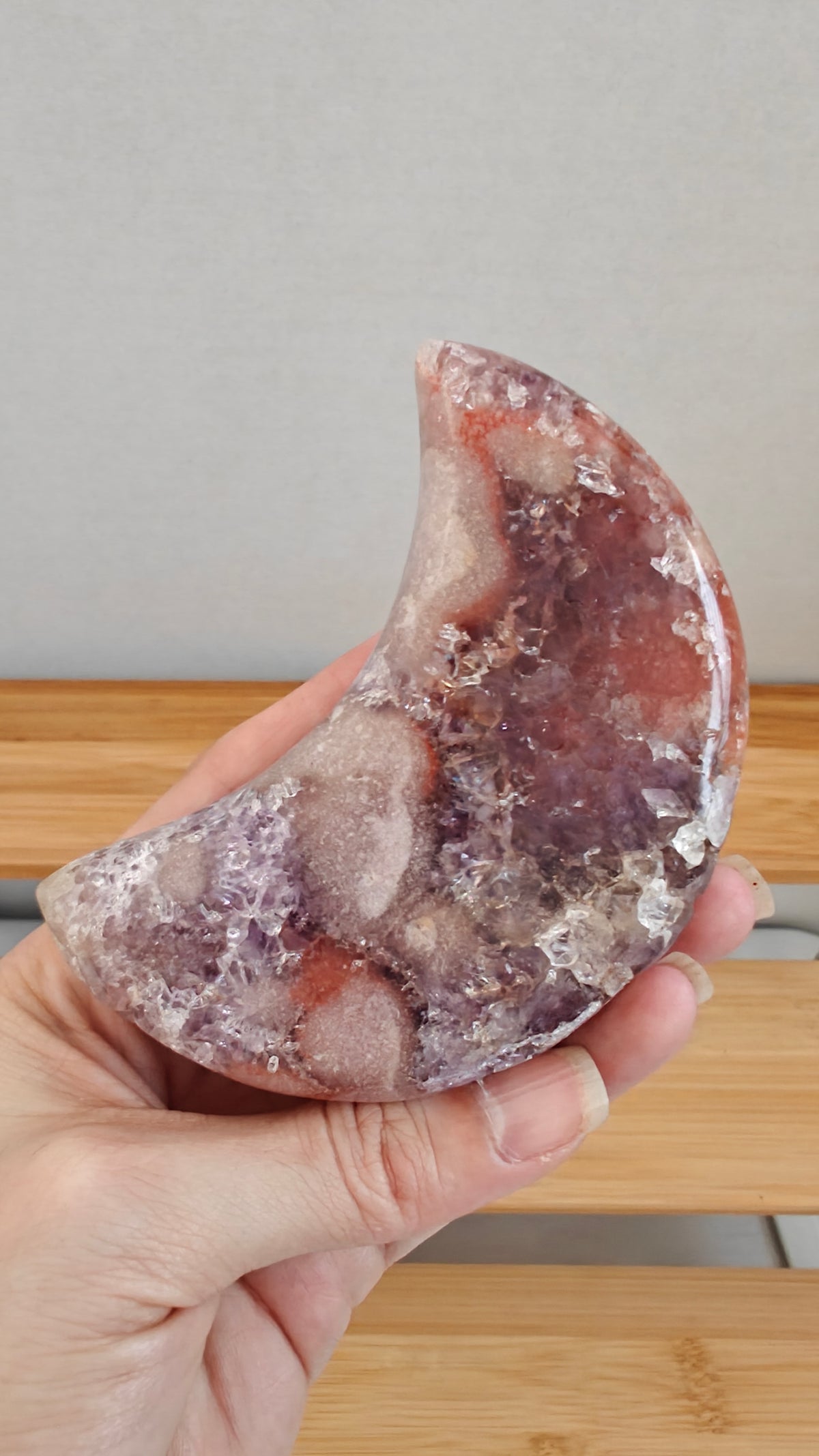 Lunas de Amatista Rosada