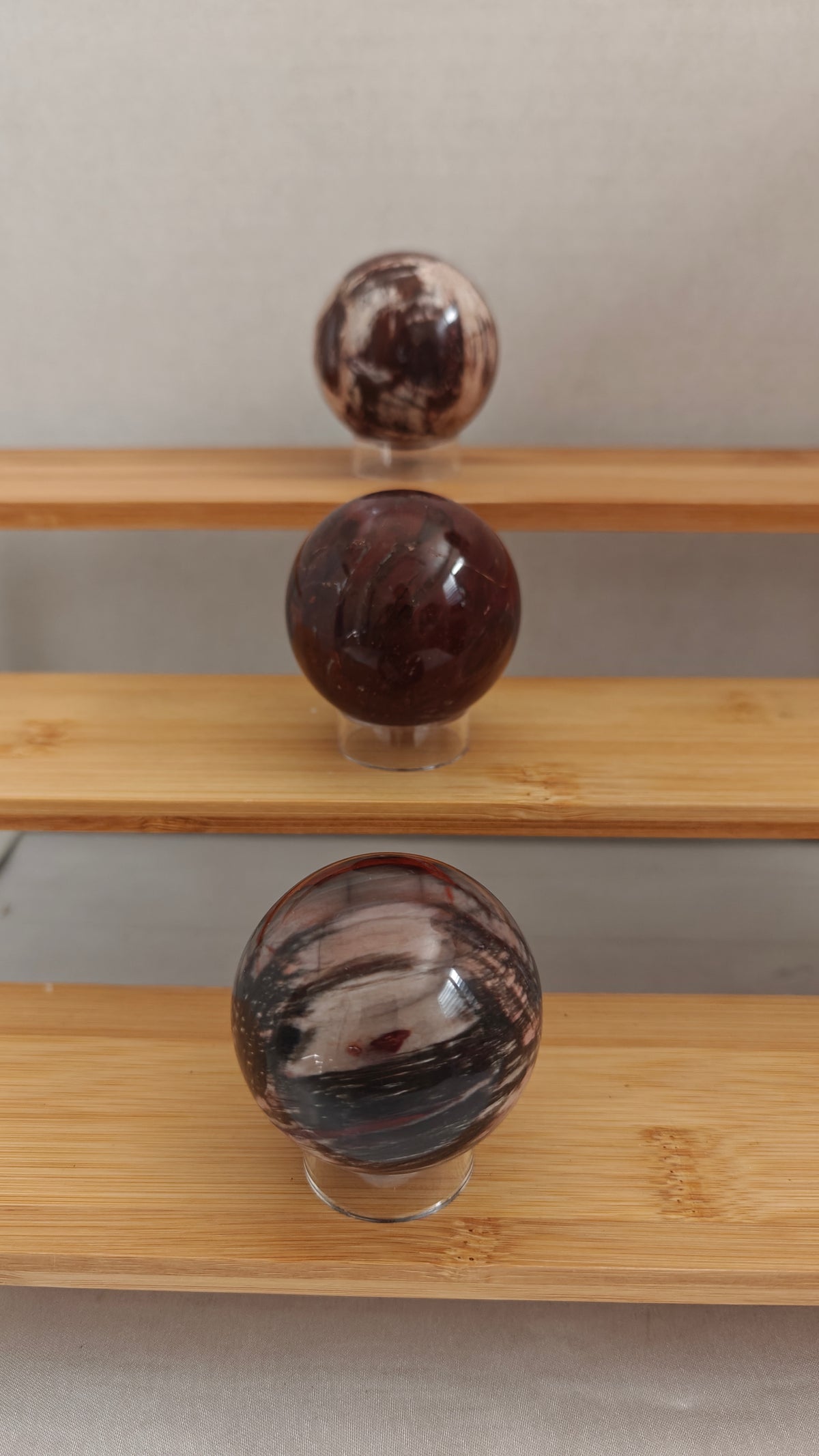 Esferas Madera Petrificada