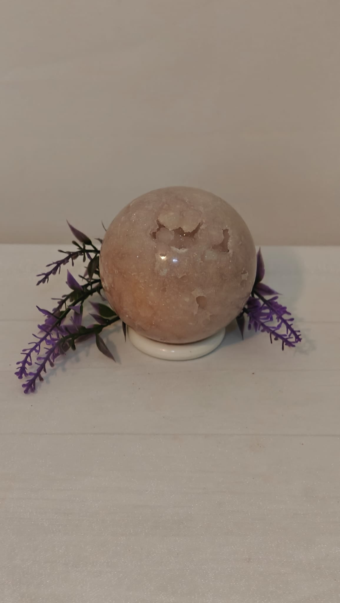 Esfera Amatista Rosada Mediana