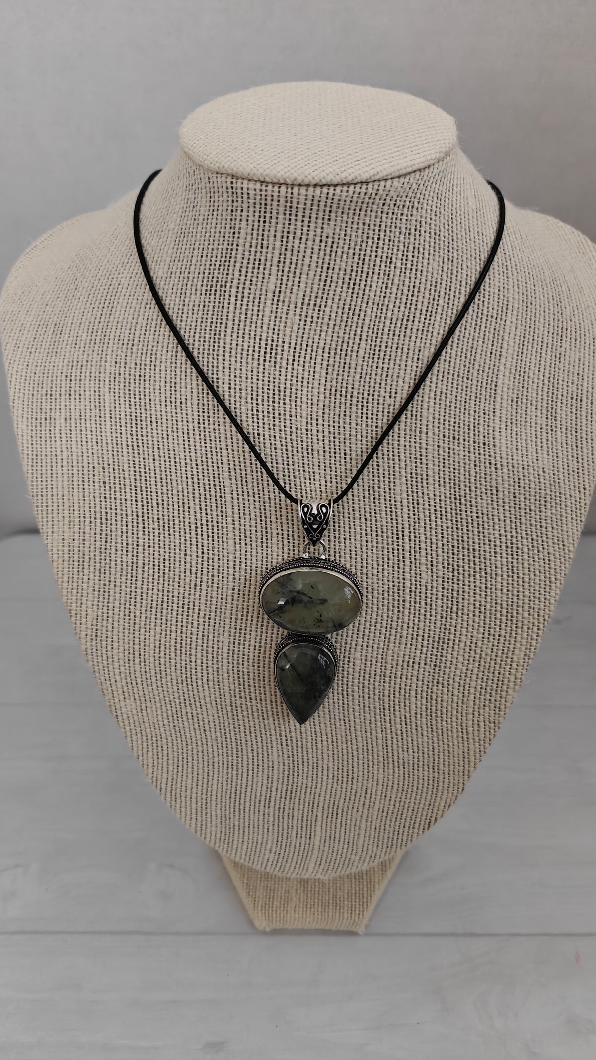 Pendant Prehnita Plata 925