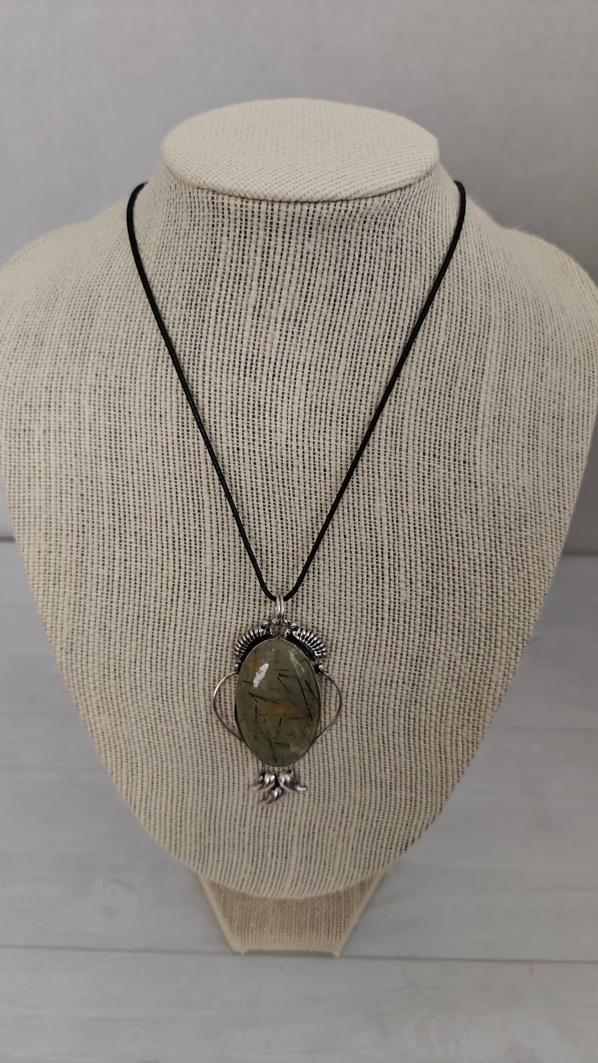 Pendant Prehnita Plata 925