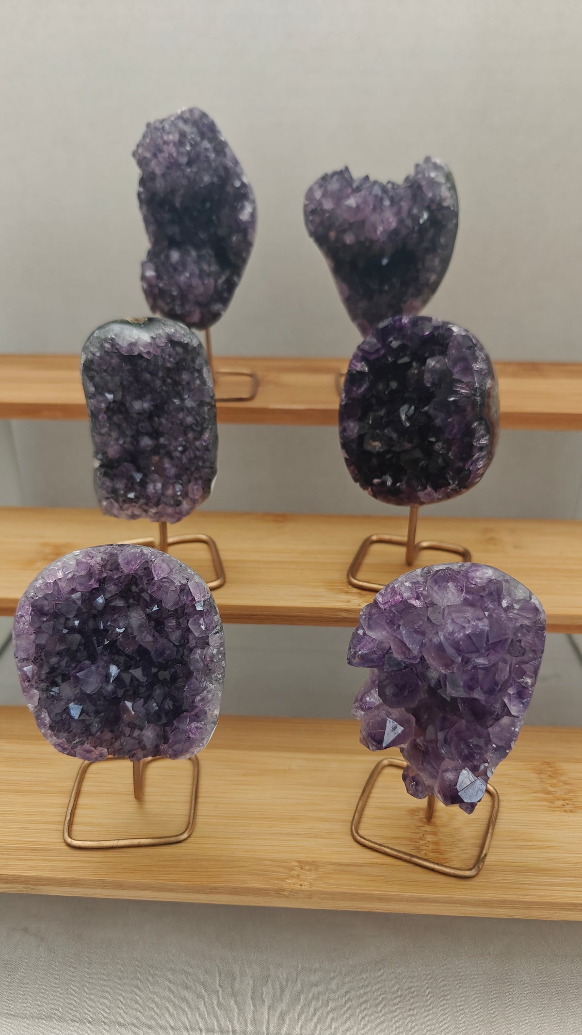 Set de 6 Clusters Amatista Pequeños