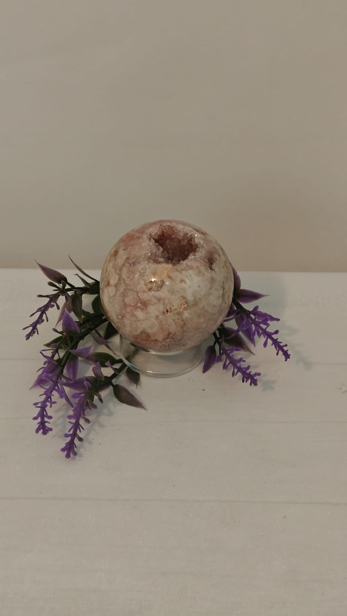 Esfera Amatista Rosada Pequeña