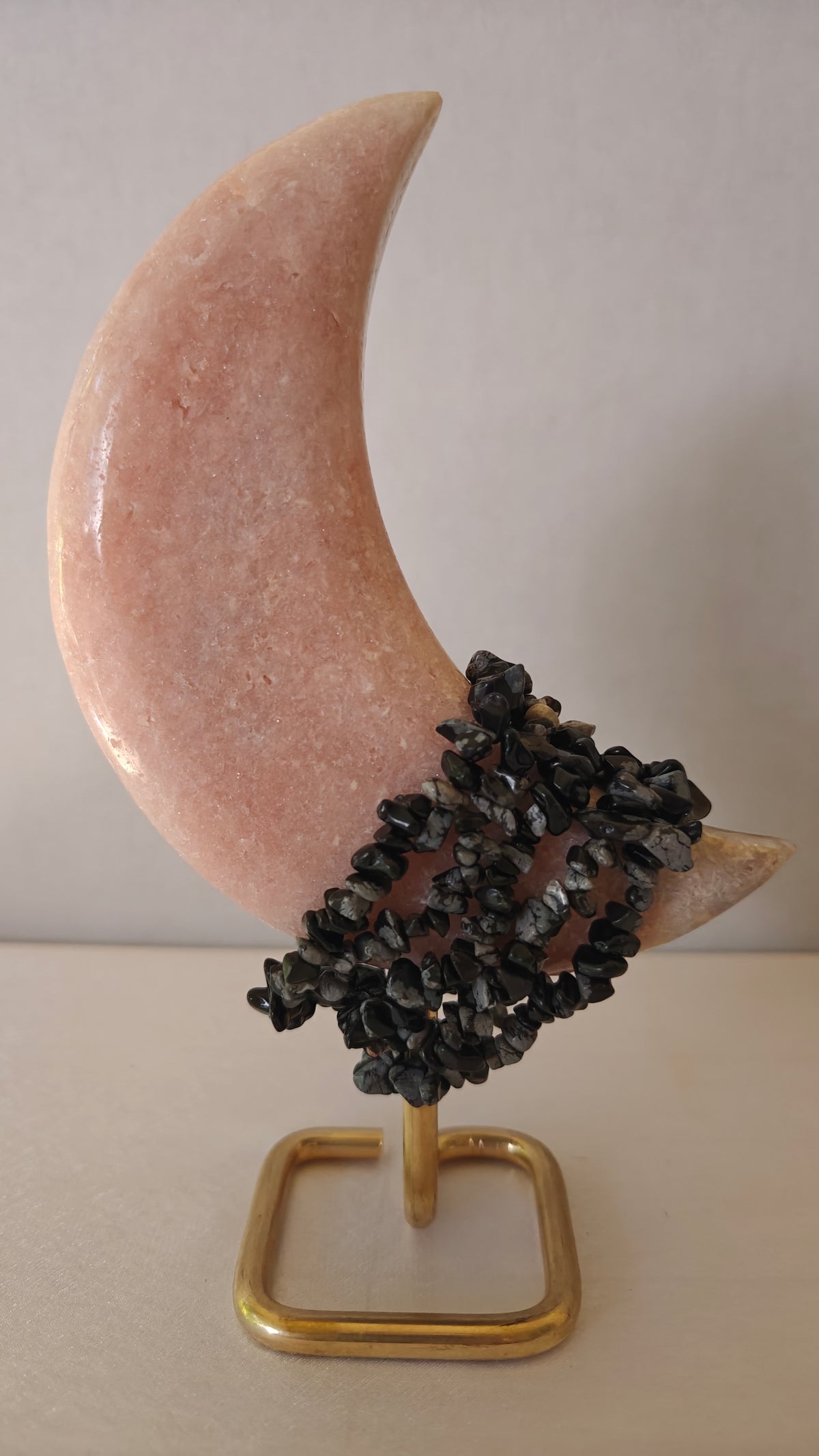 Pulsera Obsidiana Copo de Nieve "Snowflake Obsidian Chips"