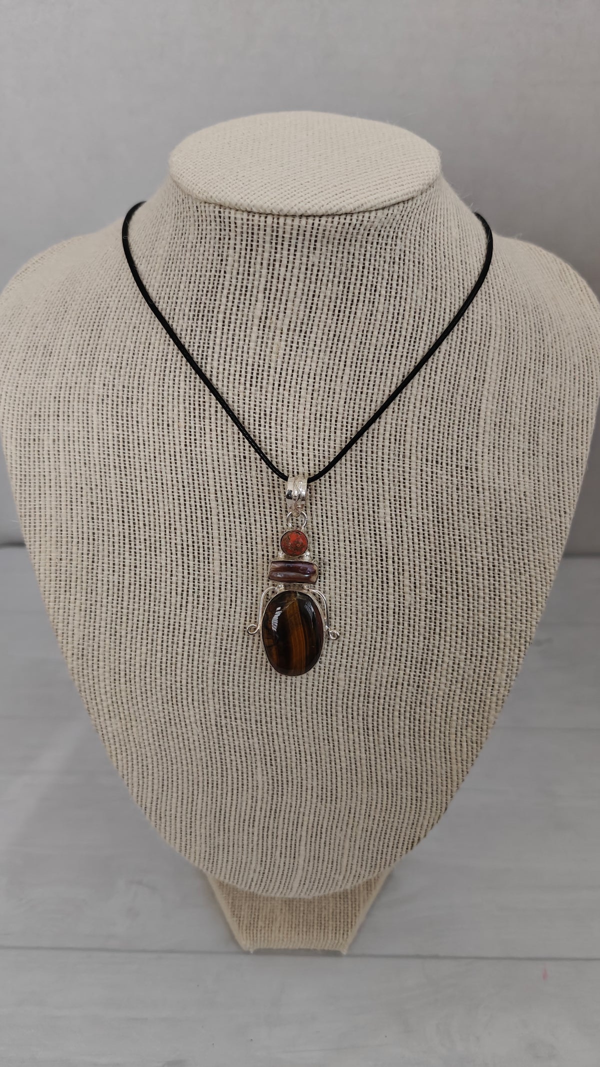 Pendant Ojo de Tigre Plata 925