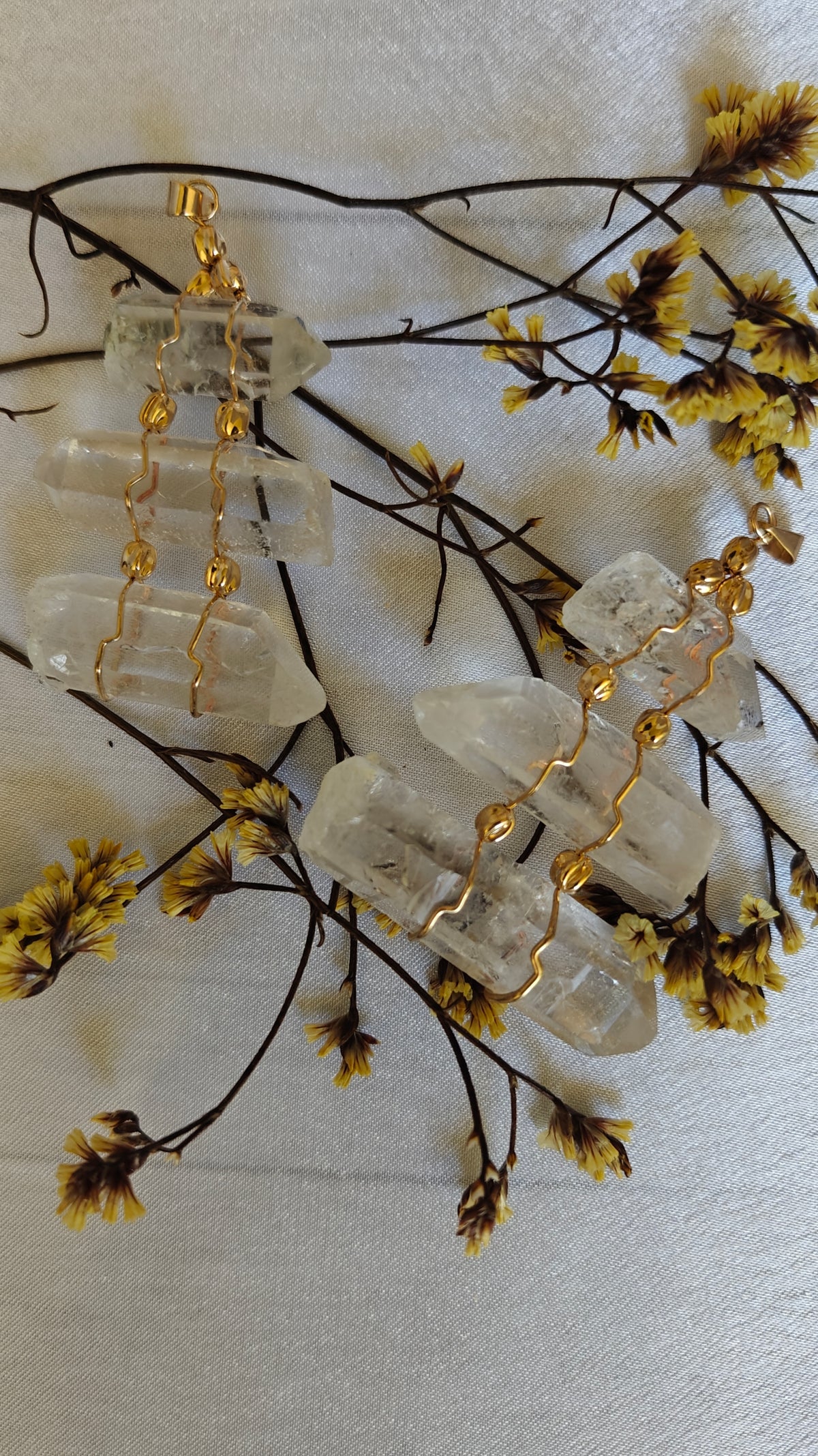 Pendant Triple Enchapado en Oro