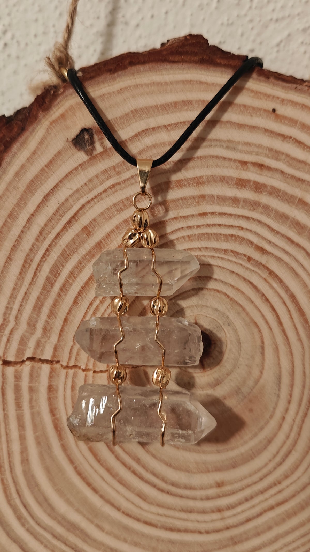 Pendant Triple Enchapado en Oro