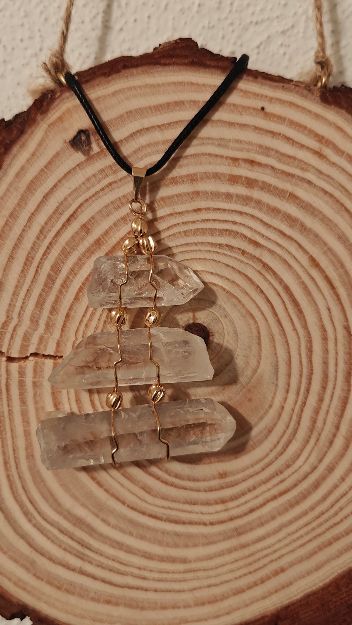 Pendant Triple Enchapado en Oro