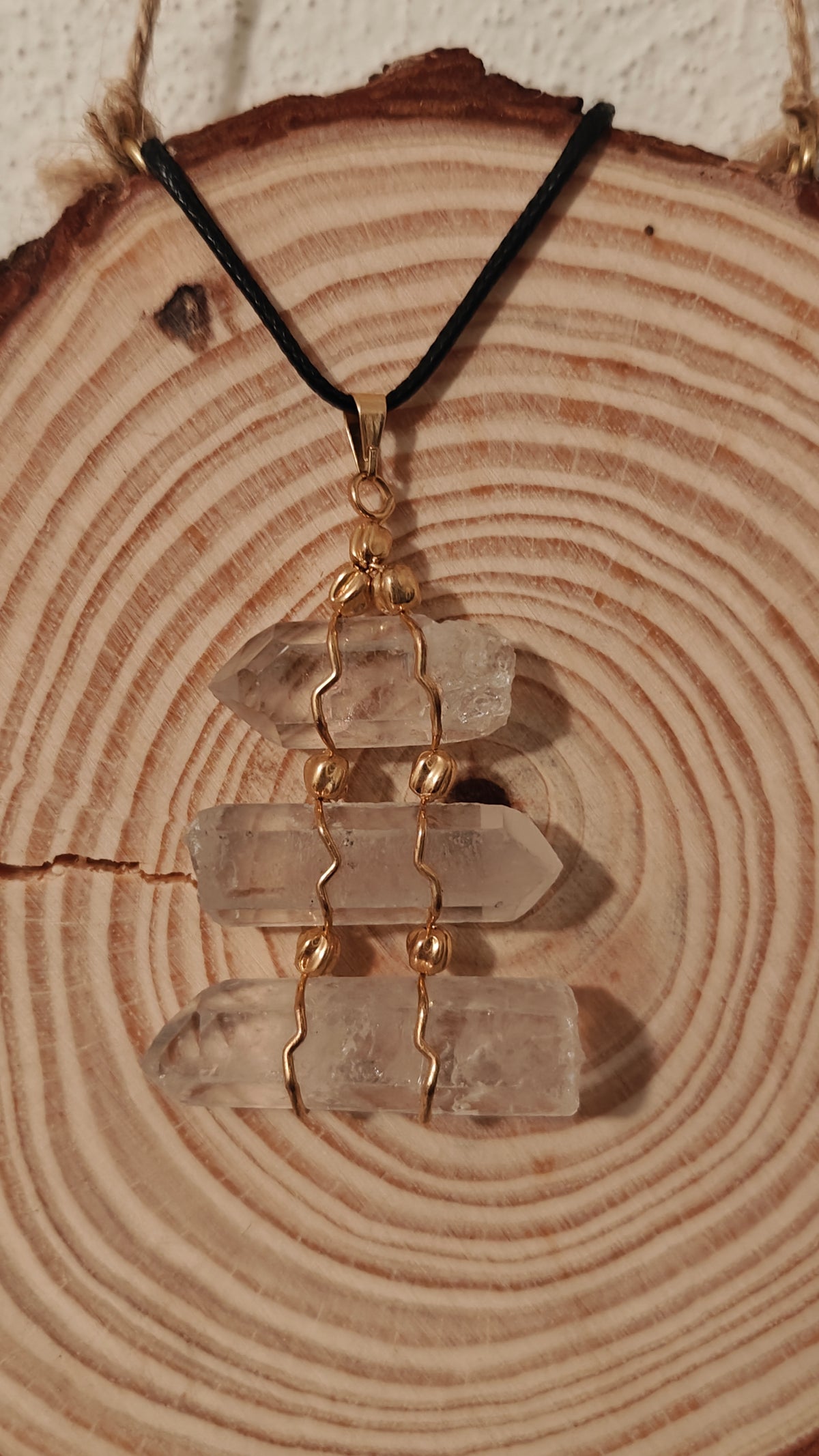 Pendant Triple Enchapado en Oro