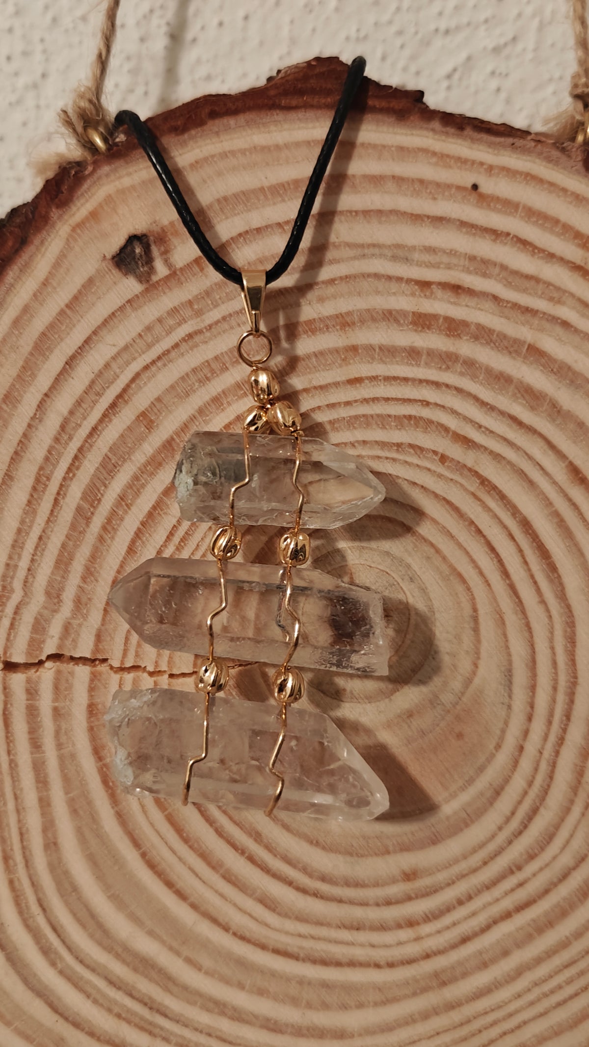 Pendant Triple Enchapado en Oro
