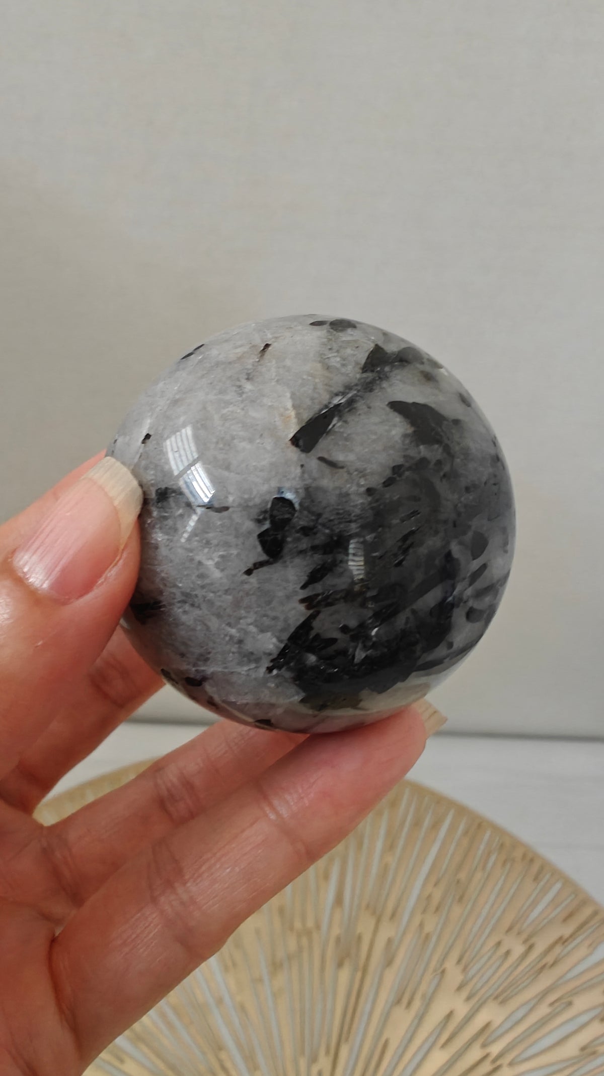 Esfera Turmalina en Cuarzo