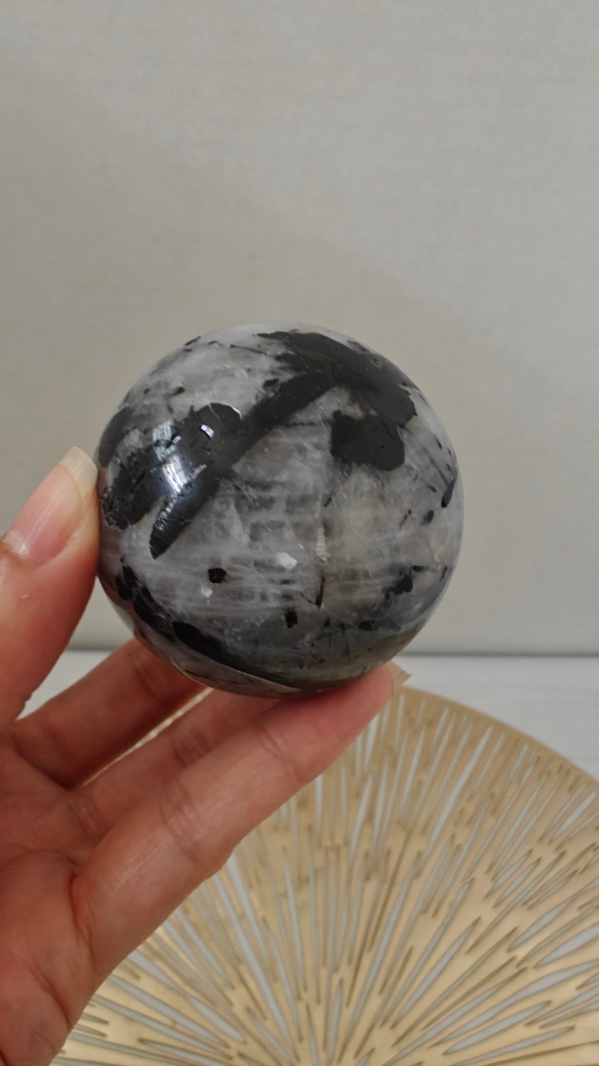 Esfera Turmalina en Cuarzo